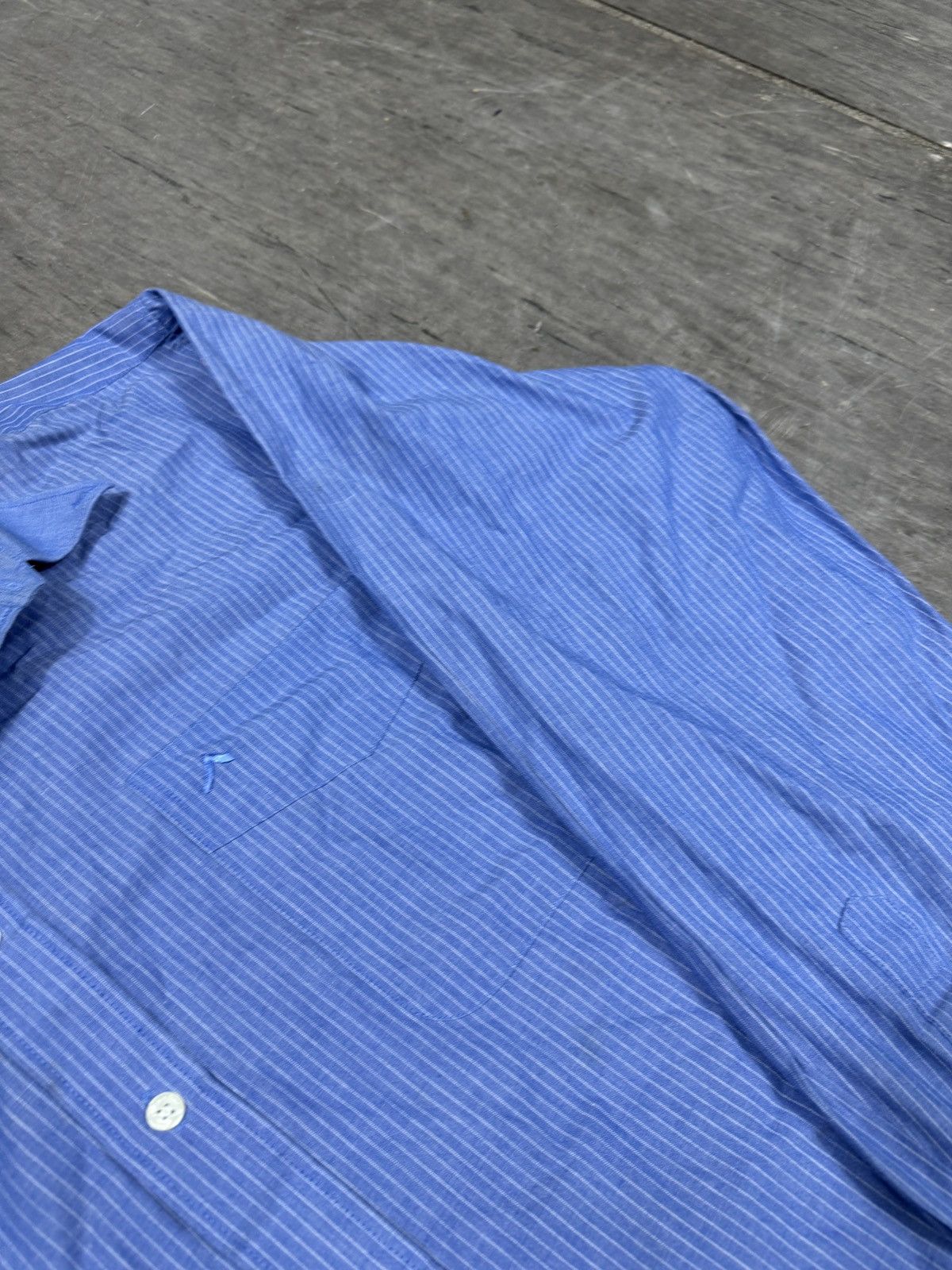 Other ᶠᵃⁿᶜʸᵍᵘʸBOXY Trashed Shirt Vintage Cropped Button Up 90s 80 Size US M / EU 48-50 / 2 - 5 Thumbnail