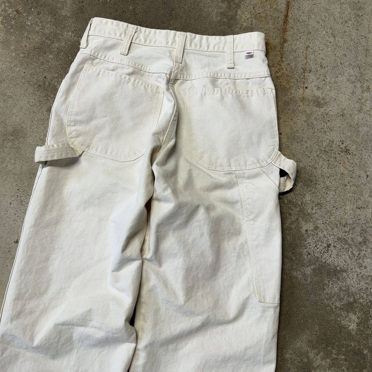 Vintage VINTAGE 80s DICKIES WHITE PAINTER CANVAS CARPENTER PANTS Size US 26 / EU 42 - 7 Thumbnail