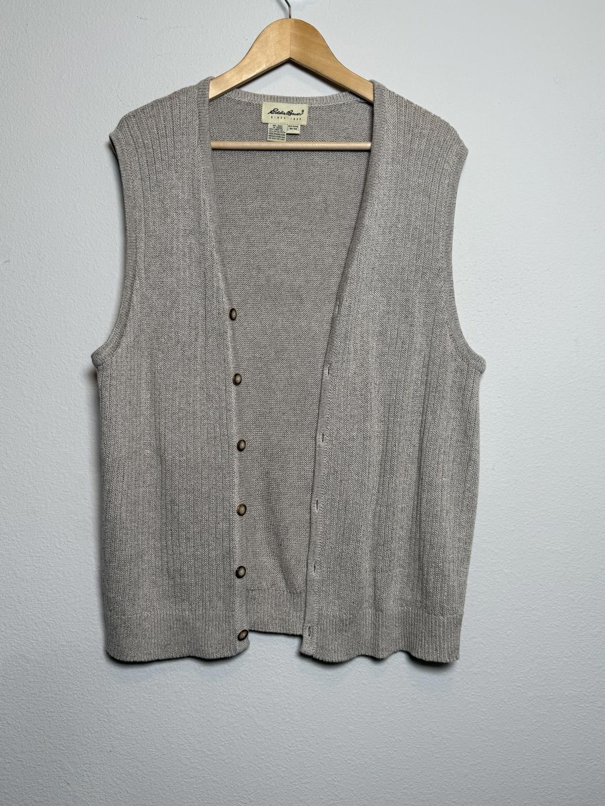 Eddie Bauer Vintage Eddie Bauer Beige Neutral Sweater Vest Size US M / EU 48-50 / 2 - 2 Thumbnail