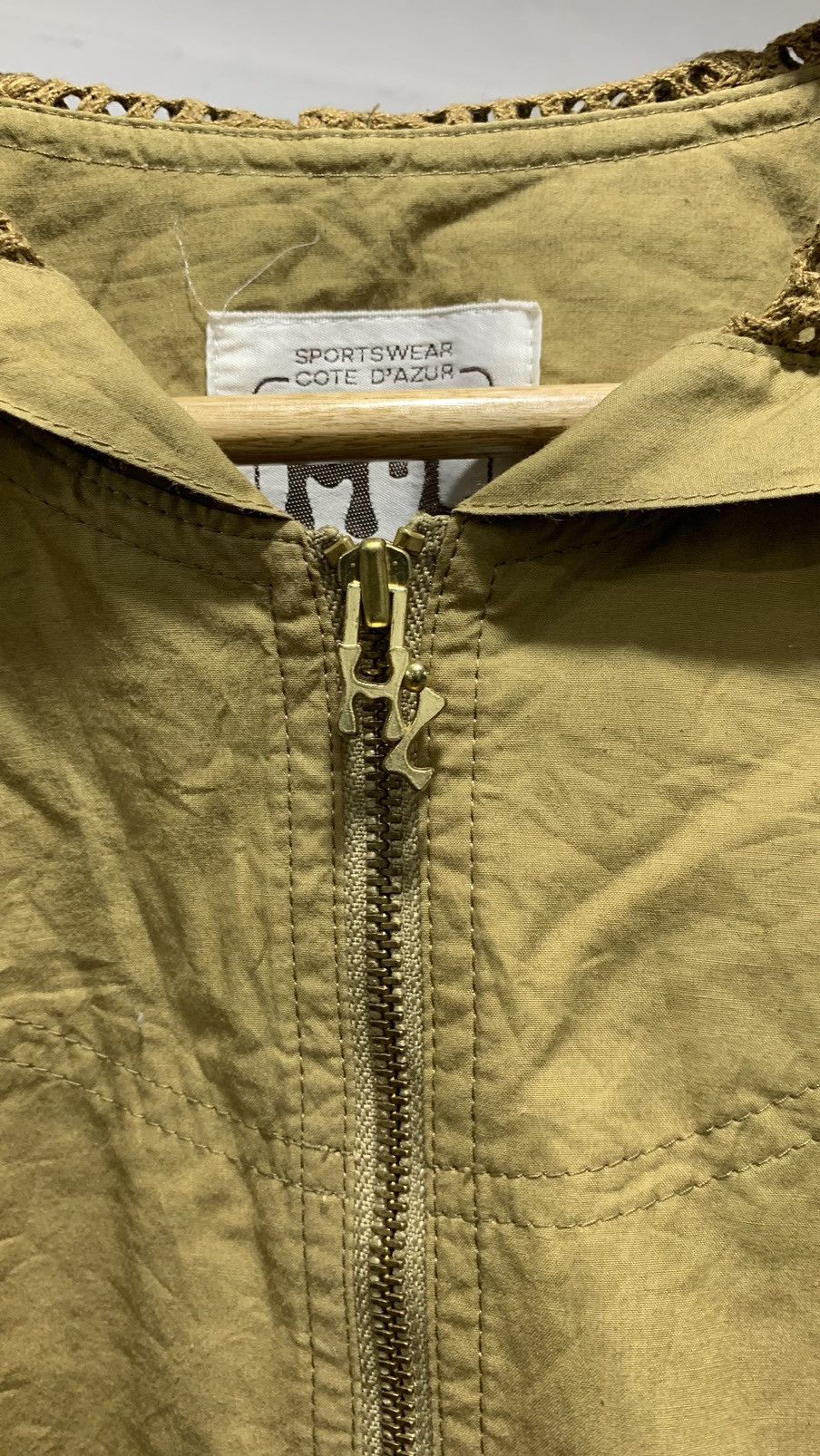 Designer × Japanese Brand Henri Lucchapus Mesh Net Hooded Jacket 80s Size US L / EU 52-54 / 3 - 8 Thumbnail