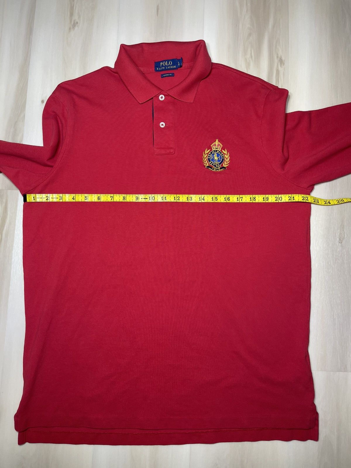 Polo Ralph Lauren Polo Ralph Lauren Shirt Sz L Crest Cookie Patch Classic Fit Size US L / EU 52-54 / 3 - 6 Thumbnail