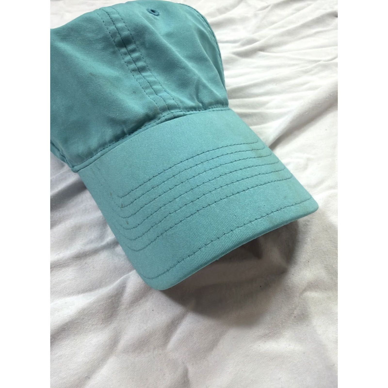Altea Columbia Baseball Hat Women One Size Teal Strap Back Adjustable Hook Loop Flaw Blue Cap Size ONE SIZE - 4 Thumbnail