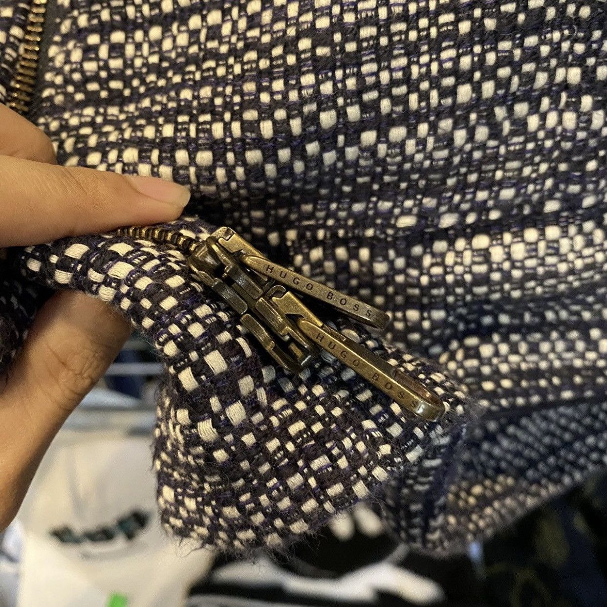 Hugo Boss Hugo Boss Karonita collarless tweed jacket Size M / US 6-8 / IT 42-44 - 11 Thumbnail