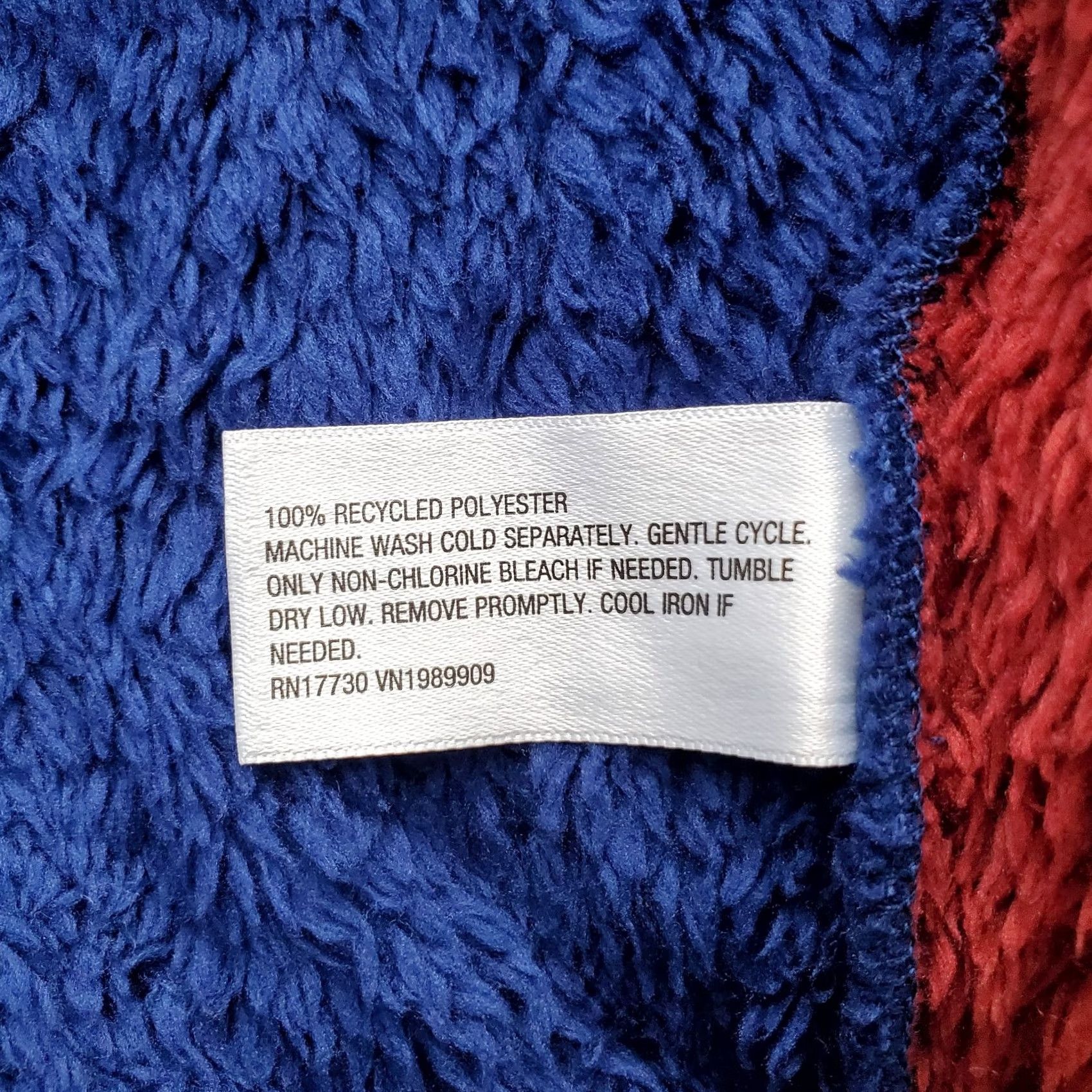 Vintage Original Use Vest Mens M Multi Sherpa Fleece Sleeveless Mock Neck Full Zip Size US M / EU 48-50 / 2 - 8 Thumbnail