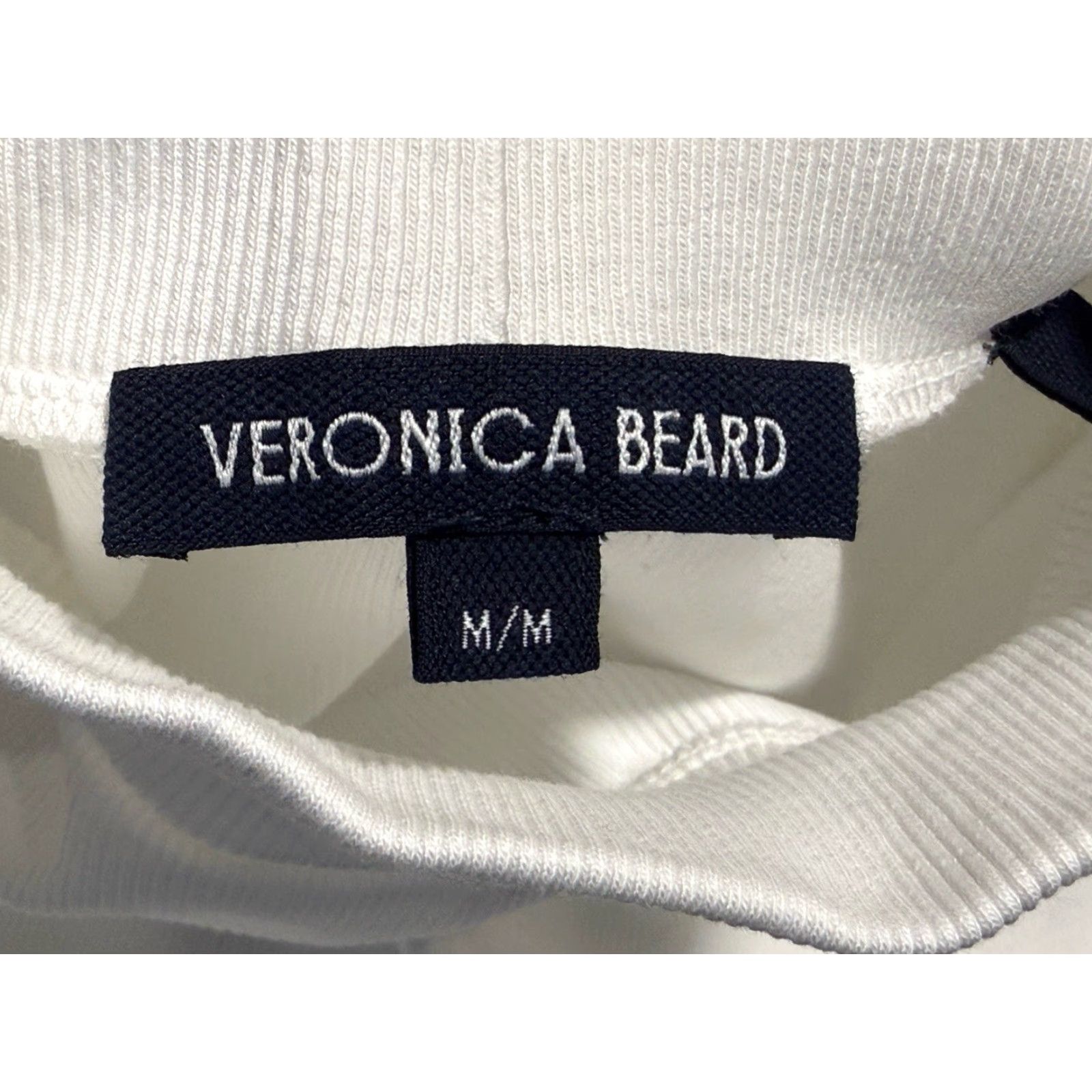 Veronica Beard VERONICA BEARD Nate Turtleneck Top White M Womens EUC Size M / US 6-8 / IT 42-44 - 2 Thumbnail