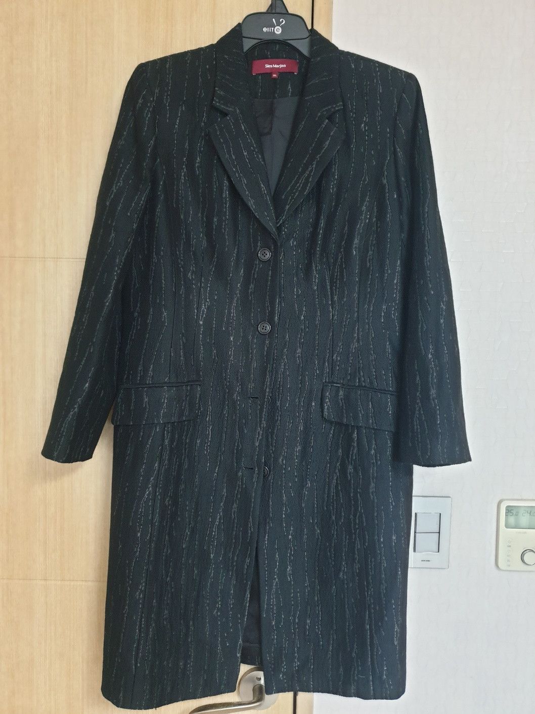 image of Sies Marjan Black Coat, Women's (Size Medium)
