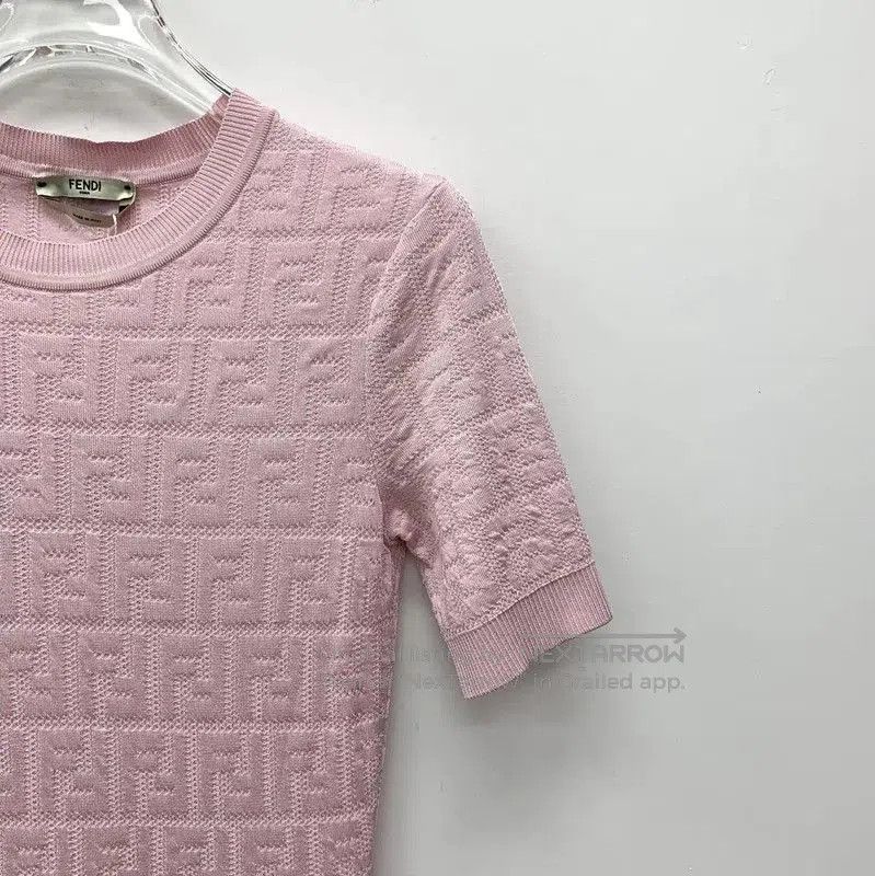 Fendi Fendi Pink Cotton Midi Dress for Women . Size M / US 6-8 / IT 42-44 - 3 Thumbnail