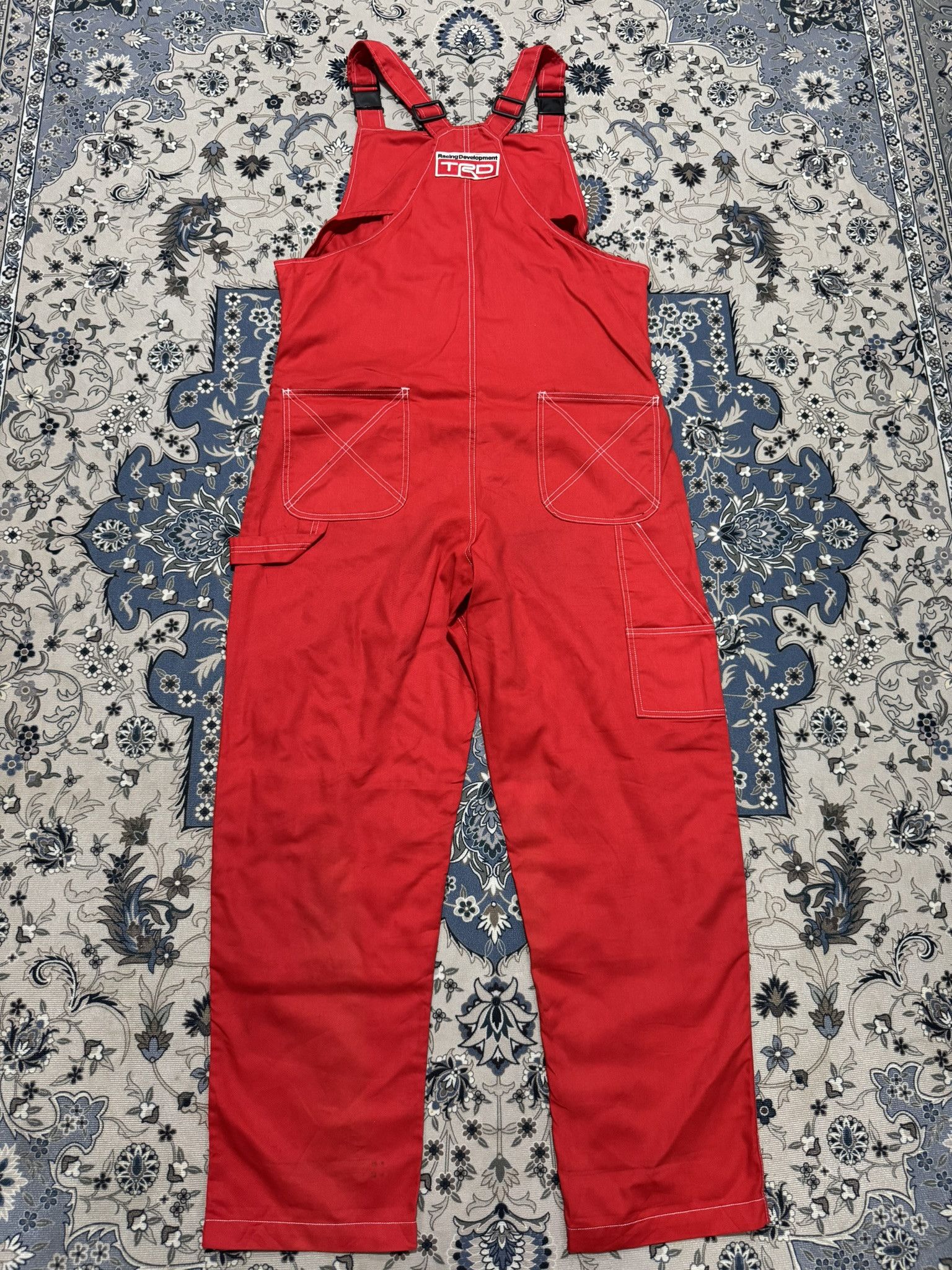 Sports Specialties × Vintage Rare Toyota TRD Bib Overall Mechanic Carpenter Mugen Size US 40 / EU 56 - 2 Thumbnail