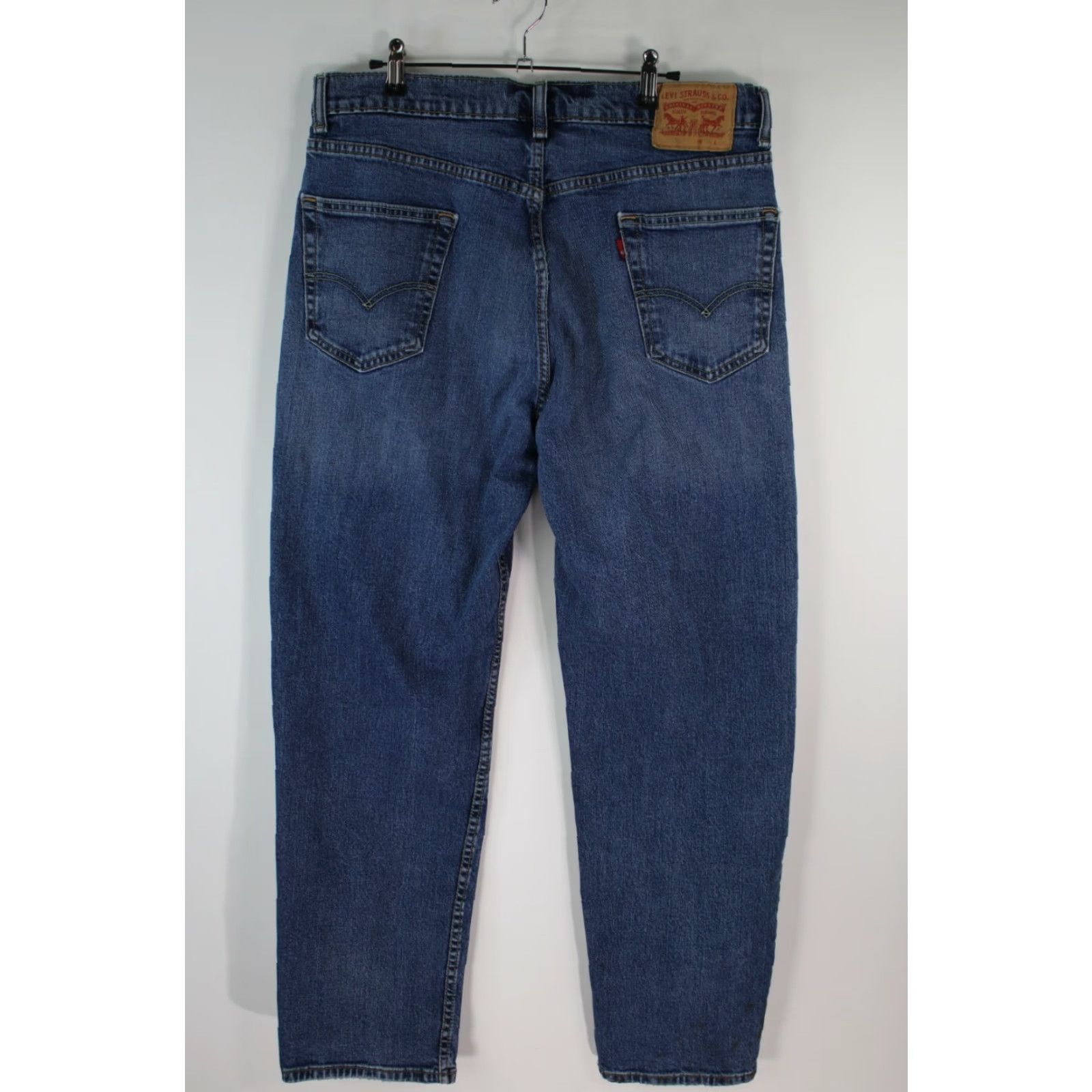 Levi's Levis 550 Mens Jeans Regular Flat Front Blue Denim 36X34 Size US 36 / EU 52 - 2 Thumbnail