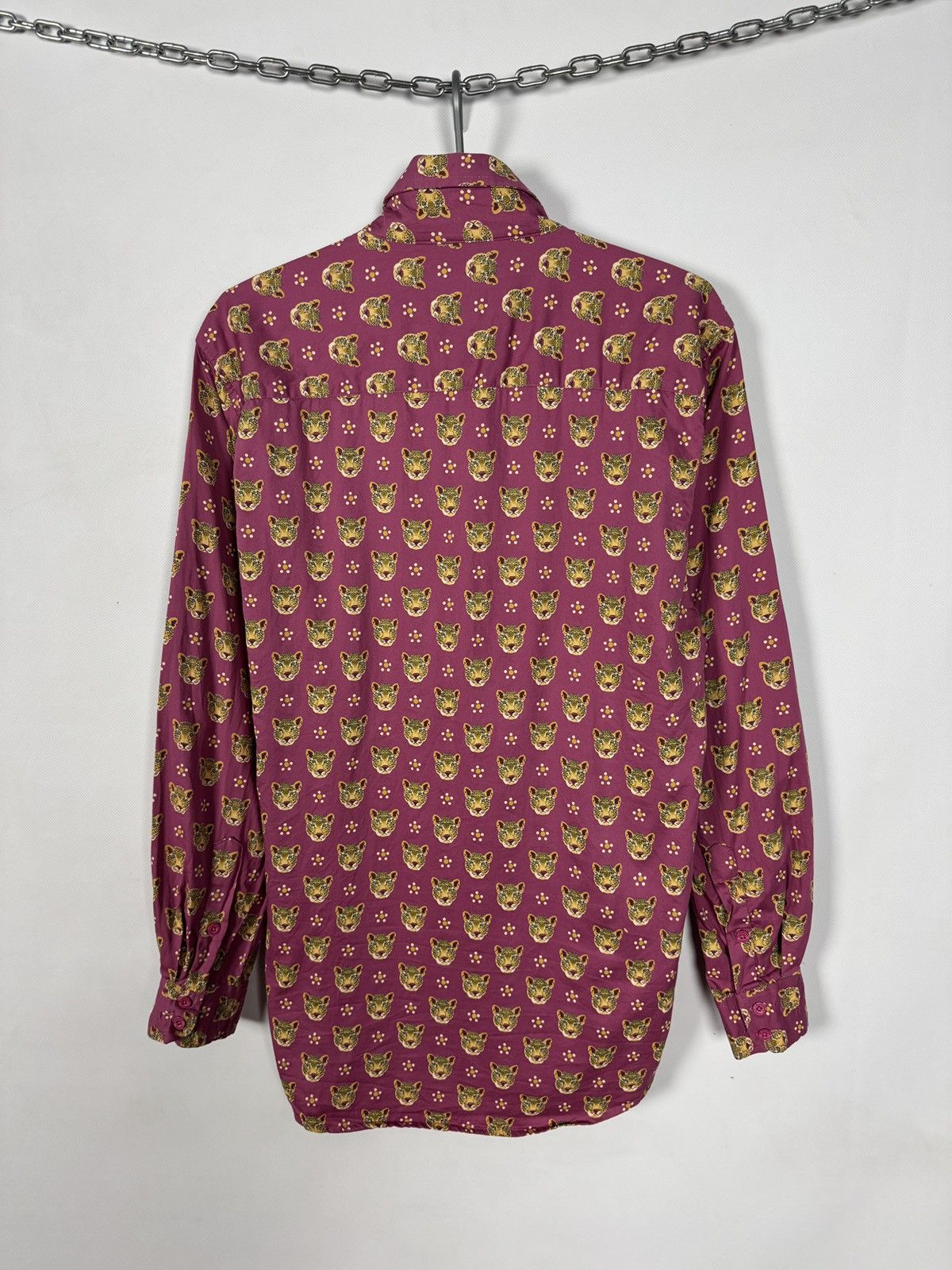 Other Blueberry London Long Sleeve Shirt Leopard Head Printed Sz L Size US L / EU 52-54 / 3 - 8 Thumbnail