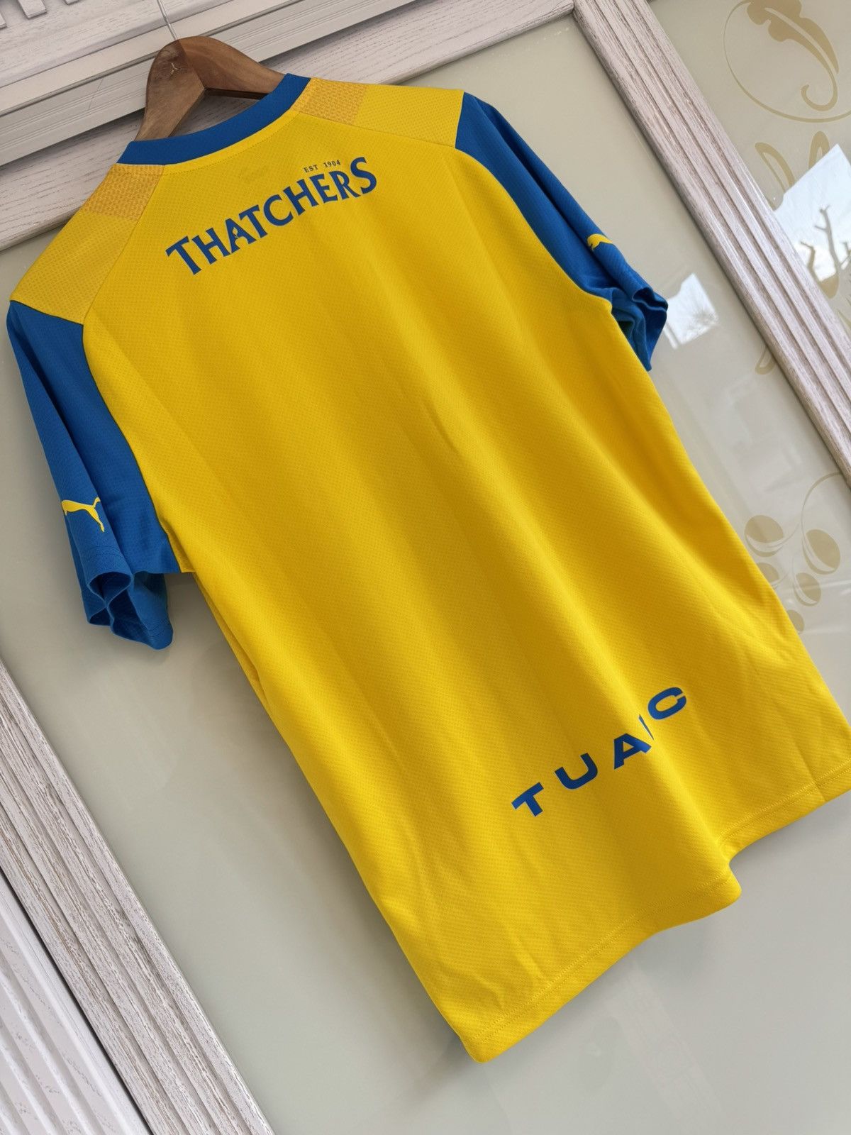 Puma Torquay United 2023-2024 Home Soccer Jersey Football Shirt Size US L / EU 52-54 / 3 - 8 Thumbnail