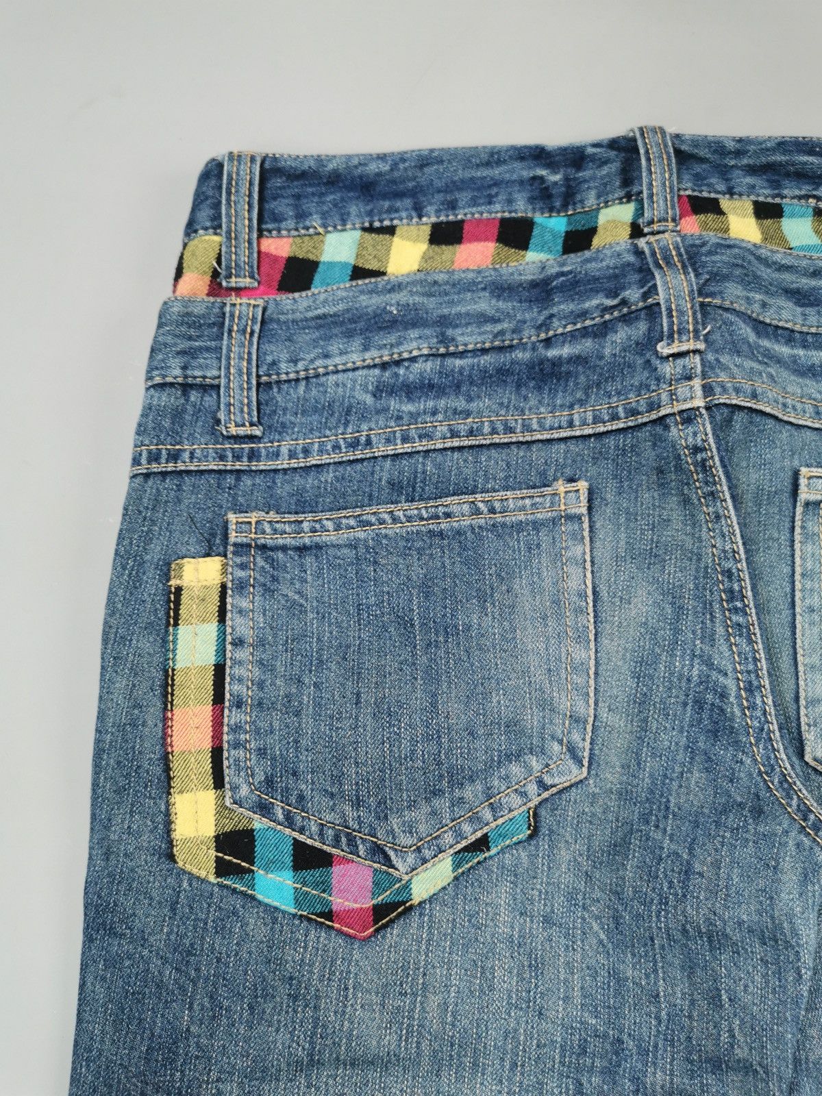If Six Was Nine Double Waist Jeans (LG91) Size US 32 / EU 48 - 7 Thumbnail