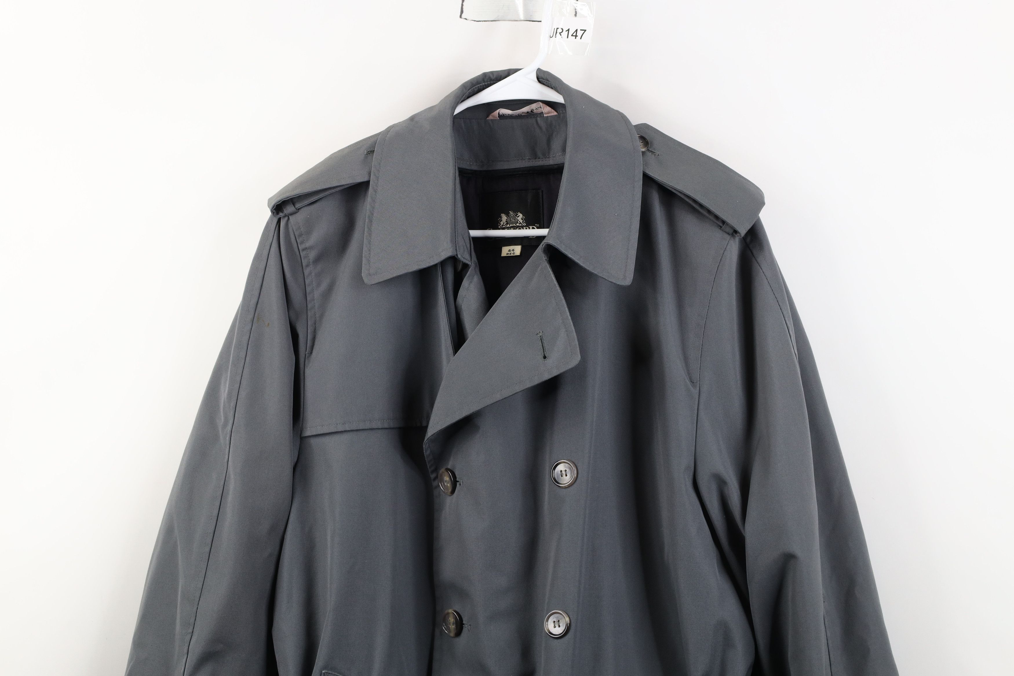 Vintage Vintage 70s Streetwear Lined Trench Coat Rain Jacket Gray Size US XXL / EU 58 / 5 - 2 Thumbnail