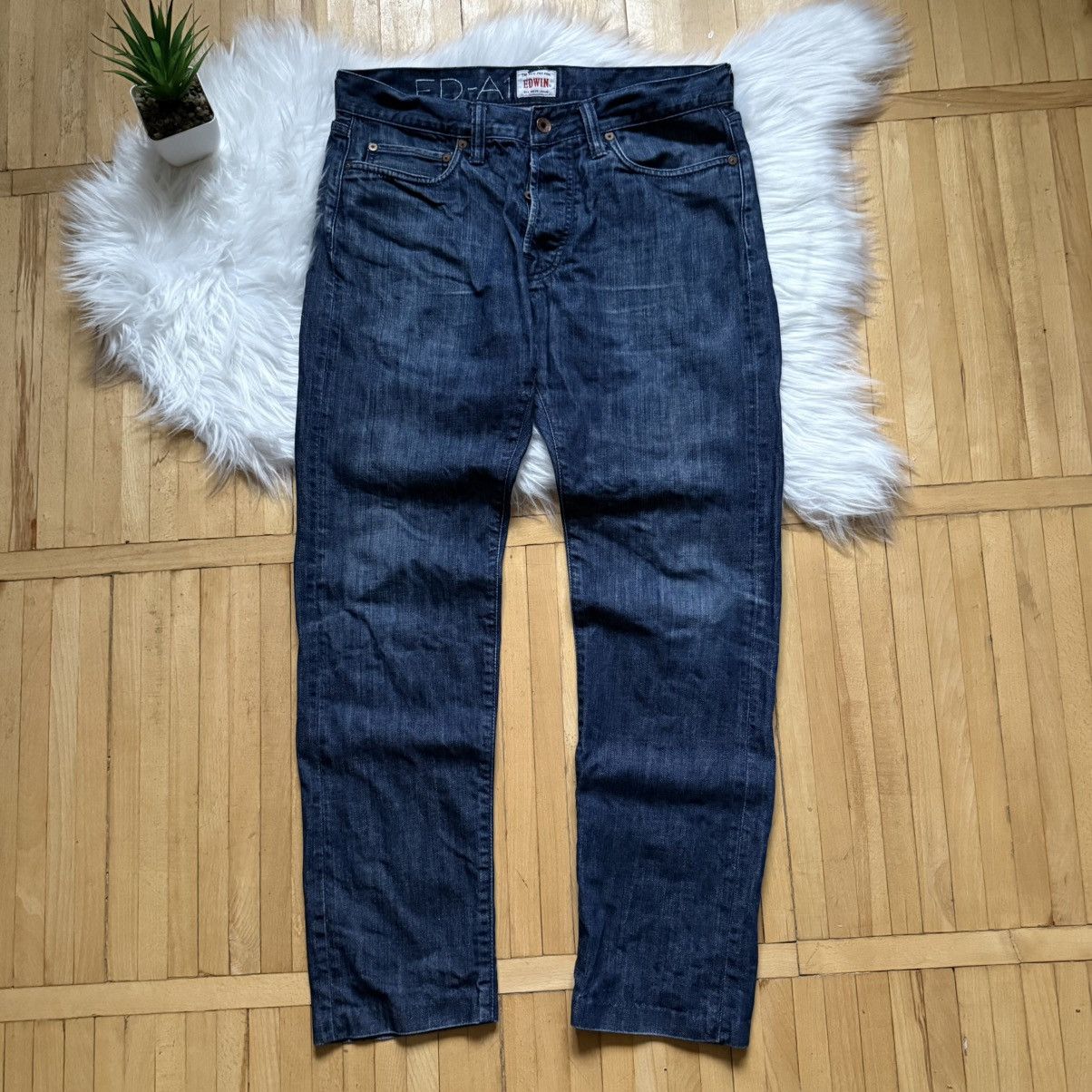 Edwin 📌 Vintage Edwin Japanese Washed Y2K Regular Jeans Size US 31 - 7 Thumbnail