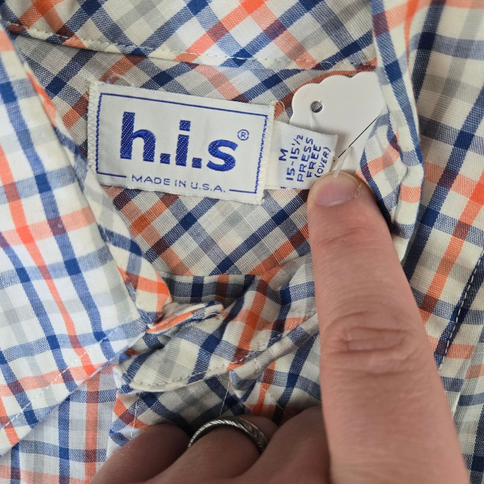 Vintage 1970s Vintage Plaid USA Disco Button Up Shirt Size Medium Size US M / EU 48-50 / 2 - 6 Thumbnail