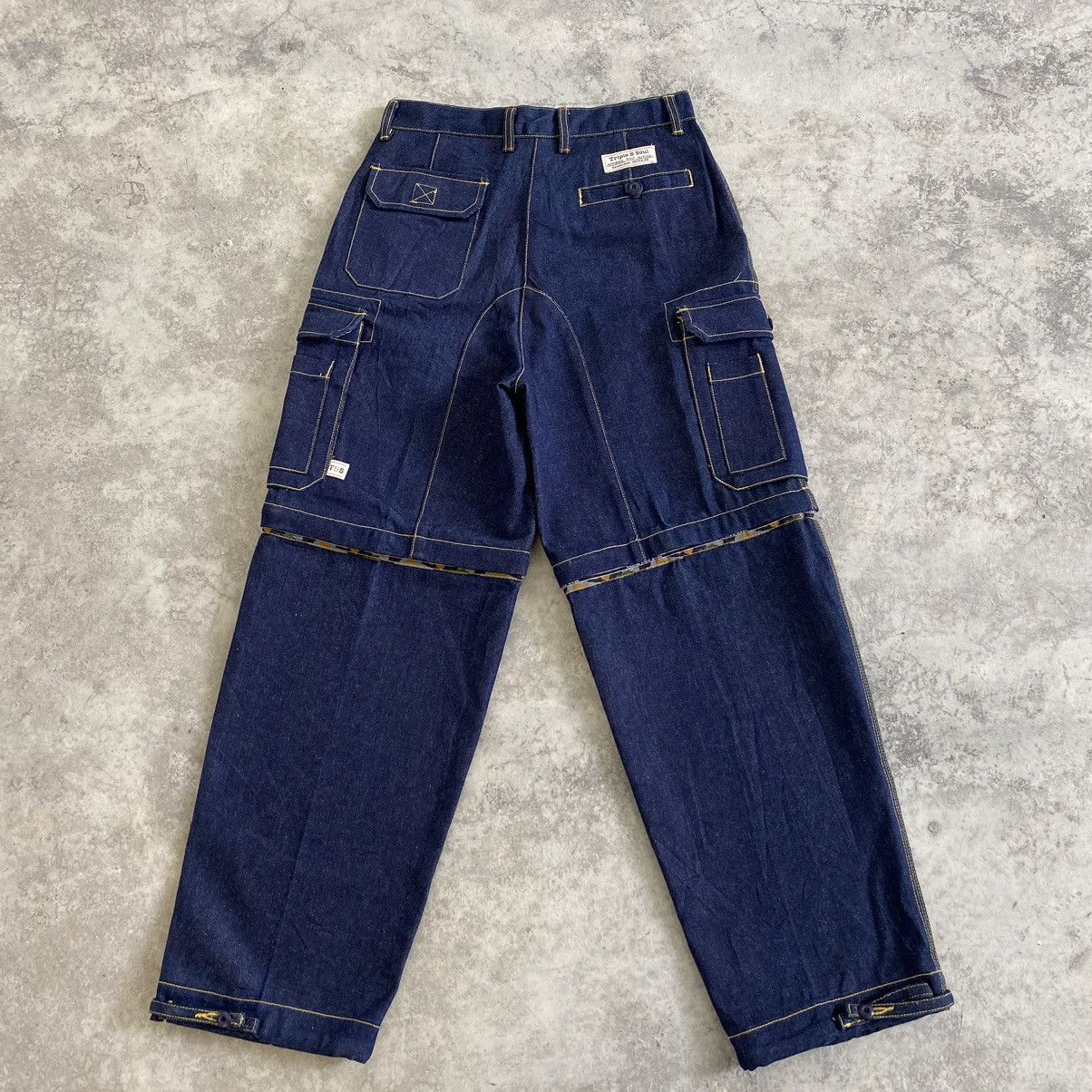 Triple 5 Soul VTG Y2K Triple 5 Soul Convertible Cargo Baggy Jeans Size US 30 / EU 46 - 10 Thumbnail