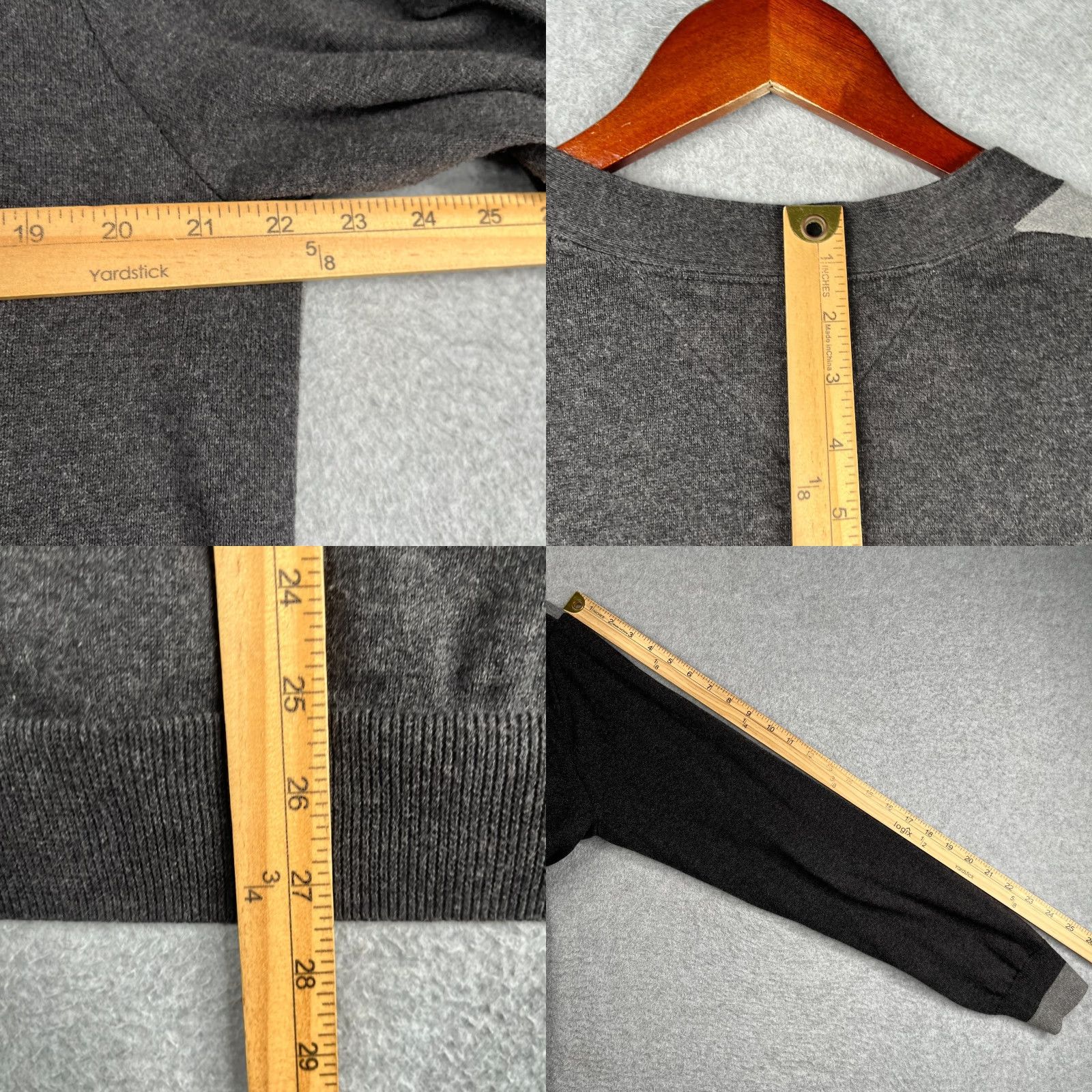 Tommy Hilfiger Tommy Hilfiger Grandpa Sweater Long Sleeve V-Neck Gray L Men Casual Pullover Knit Cotton Logo Vintage: No Size US L / EU 52-54 / 3 - 8 Thumbnail