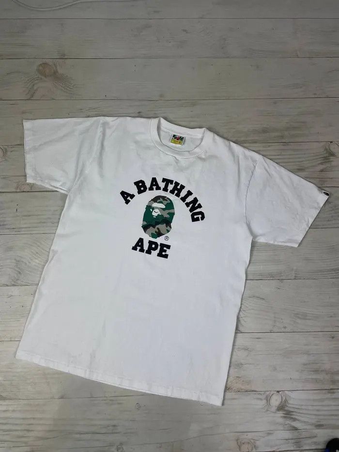 Bape Bape Woodland Camo College Tee Size US XL / EU 56 / 4 - 1 Thumbnail