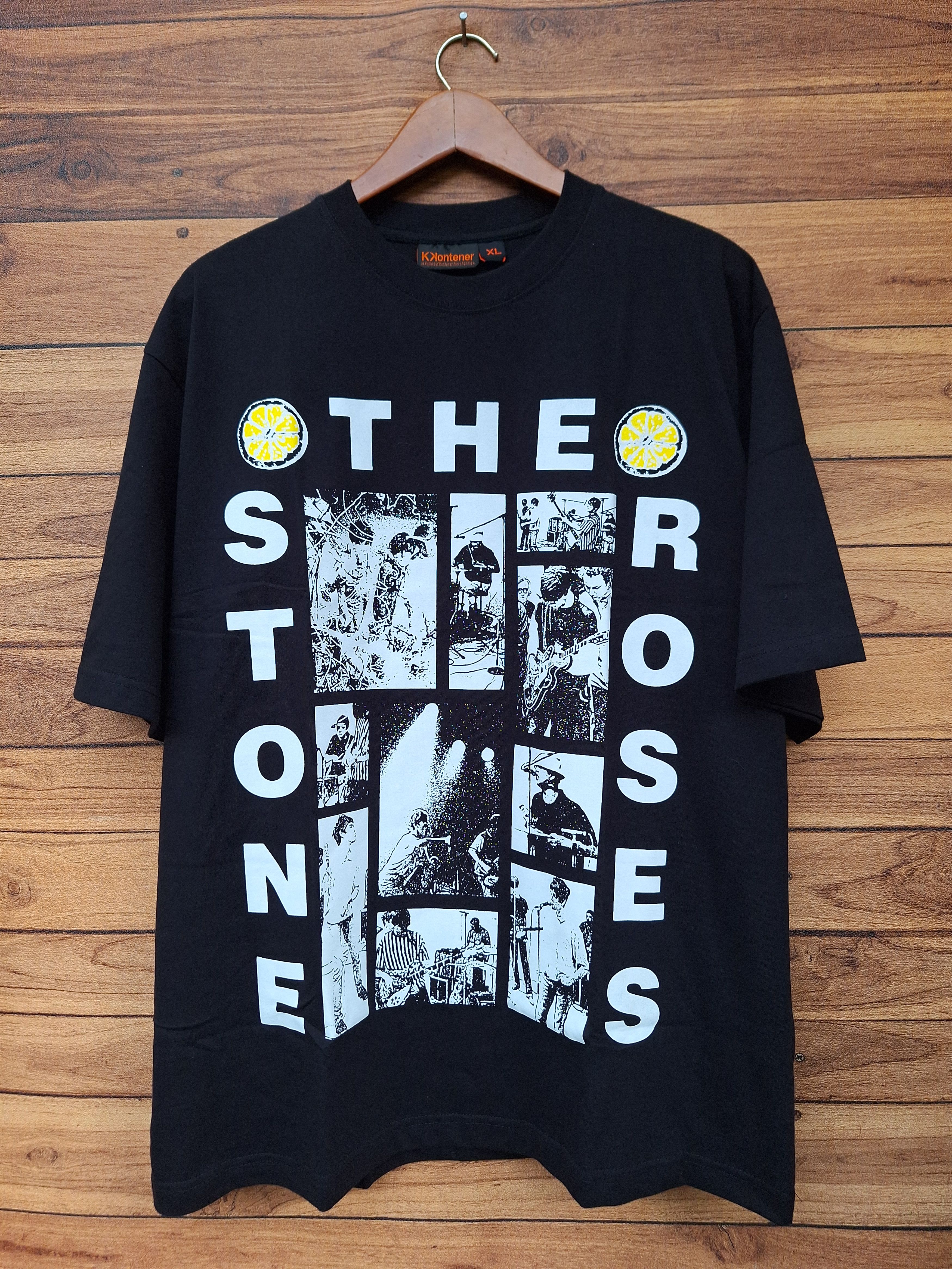 image of Band Tees The Stone Roses Not Soundgarden Nirvana Blur Boot in Black, Men's (Size XL)