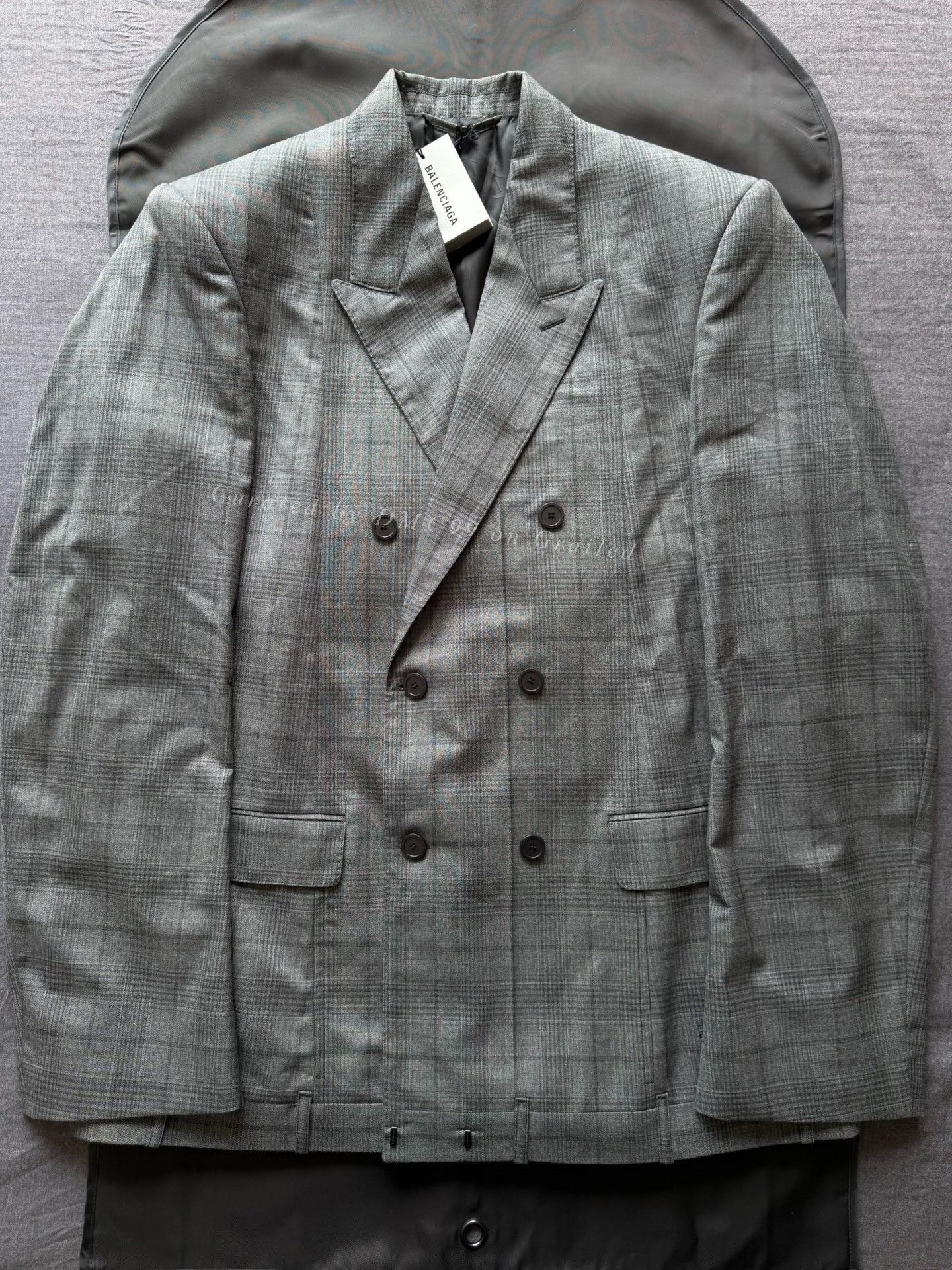 Balenciaga Balenciaga Plaid Deconstructed Double-Breasted Suit Size US S / EU 44-46 / 1 - 1 Thumbnail