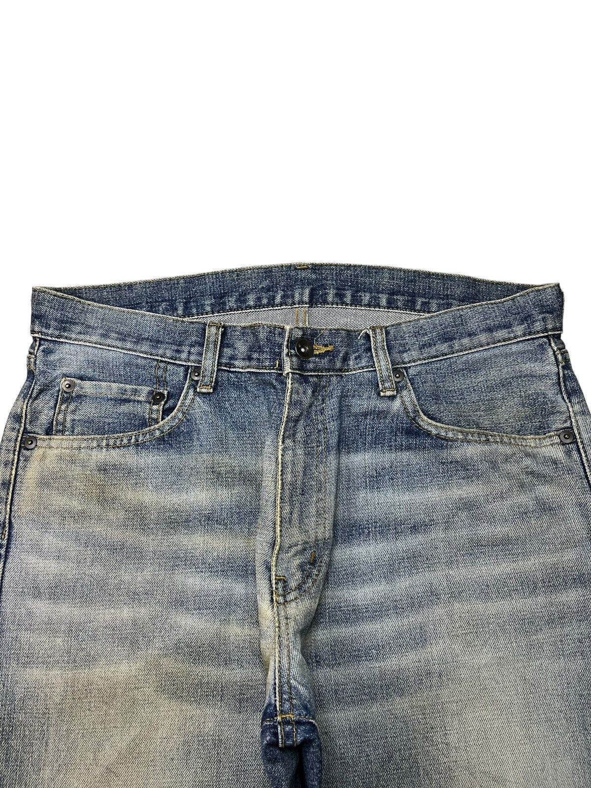 Japanese Brand × Uniqlo Vintage Japanese Uniqlo Mud Wash Distressed Baggy jeans Size US 34 / EU 50 - 4 Thumbnail
