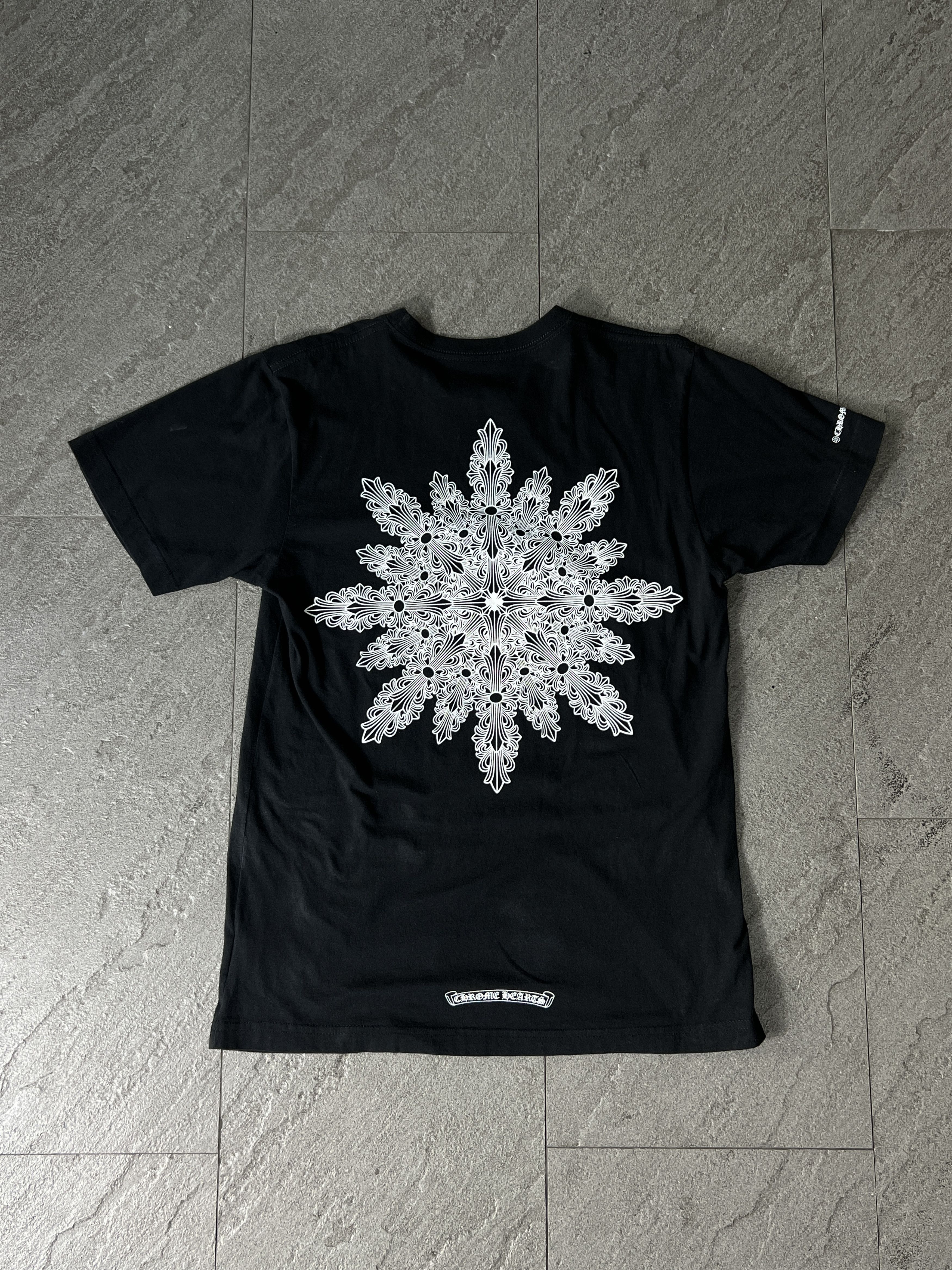 Chrome Hearts Chrome Hearts Snowflake Back Logo Tee Black Medium Size US M / EU 48-50 / 2 - 2 Thumbnail