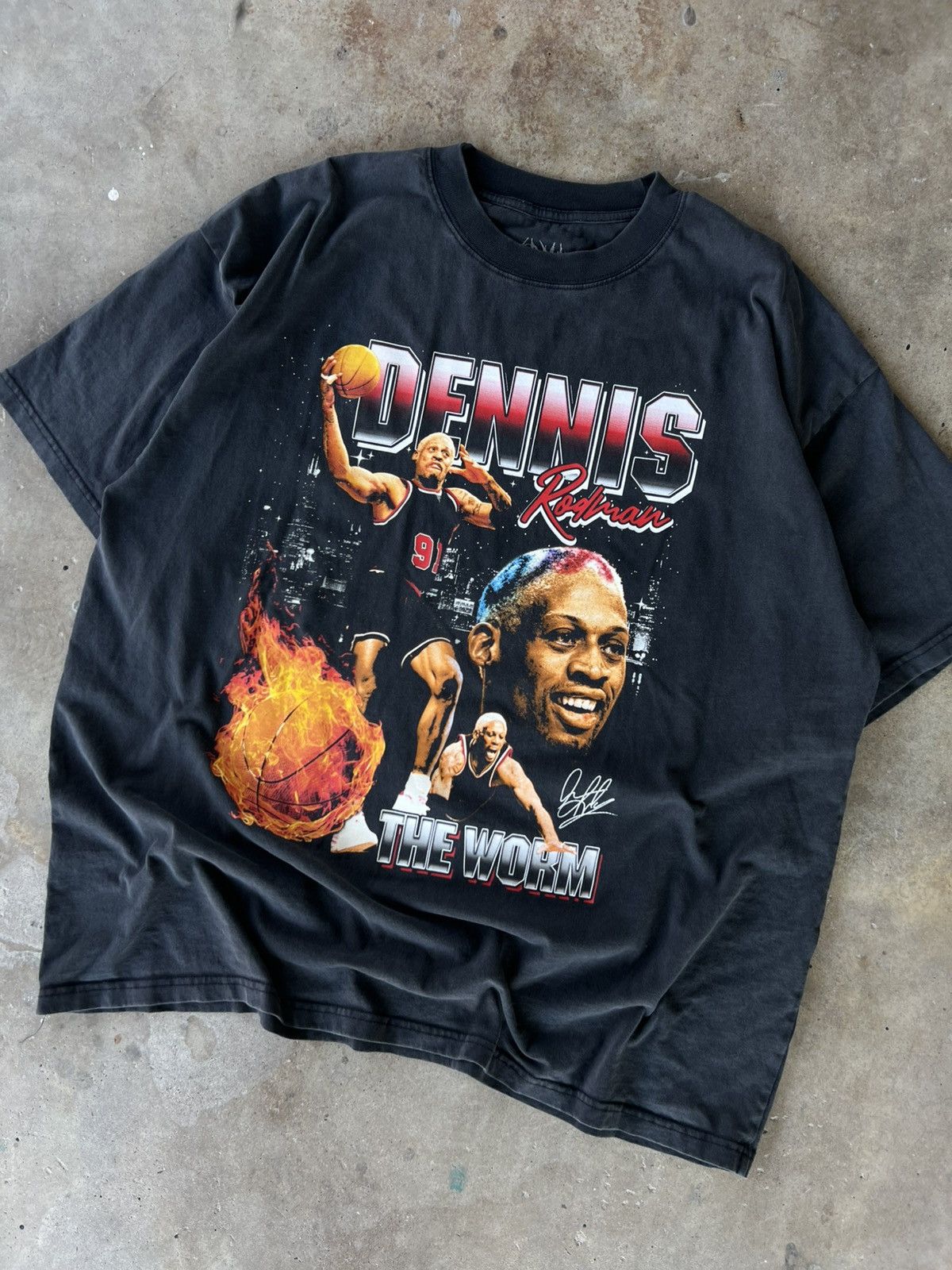 Starter Vintage Style Chicago Bulls Dennis Rodman T Shirt Size US XXL / EU 58 / 5 - 2 Thumbnail