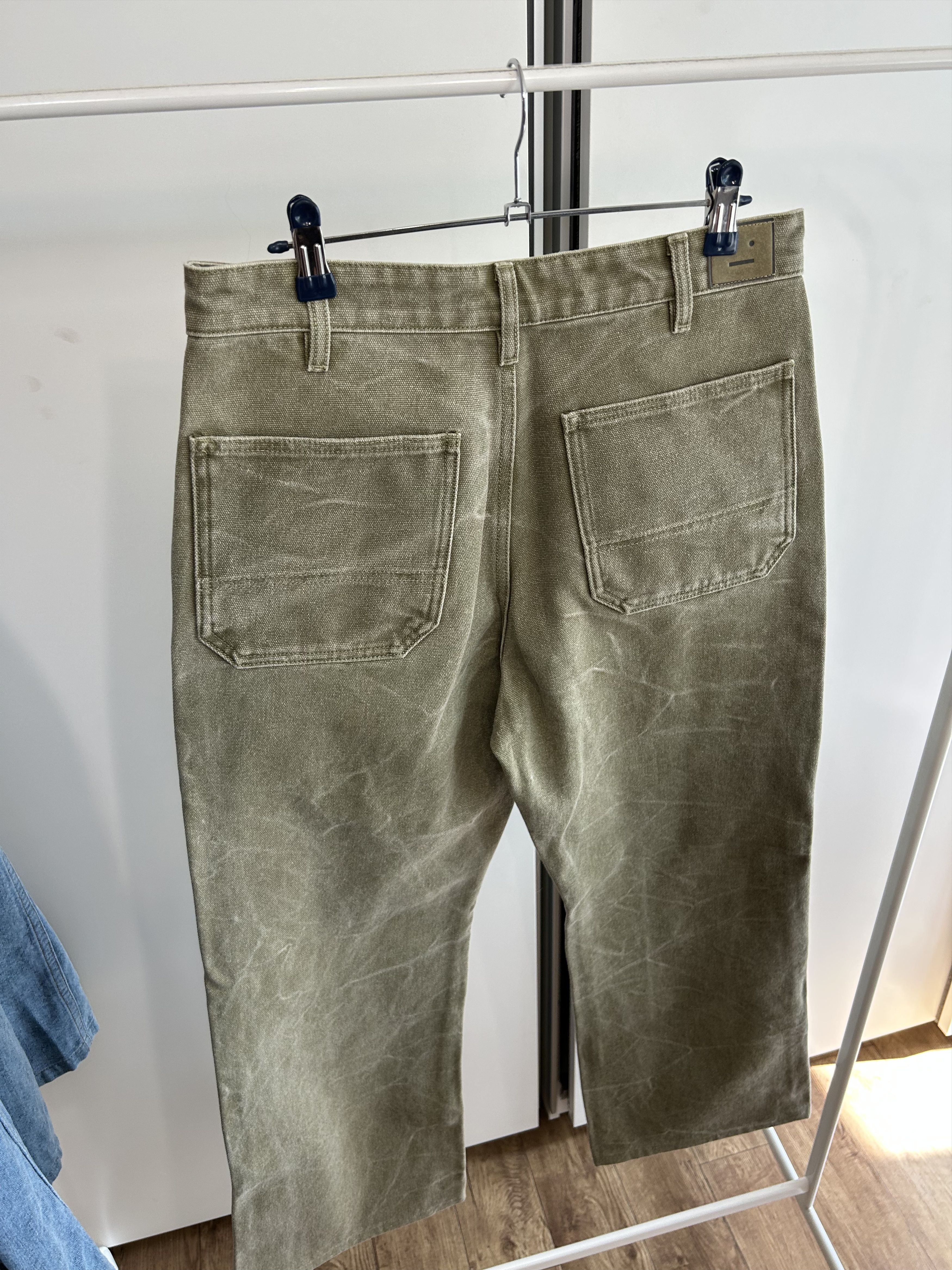 Acne Studios ACNE STUDIOS Washed Double-Knee Crack-Dye Trousers Size US 30 / EU 46 - 7 Thumbnail