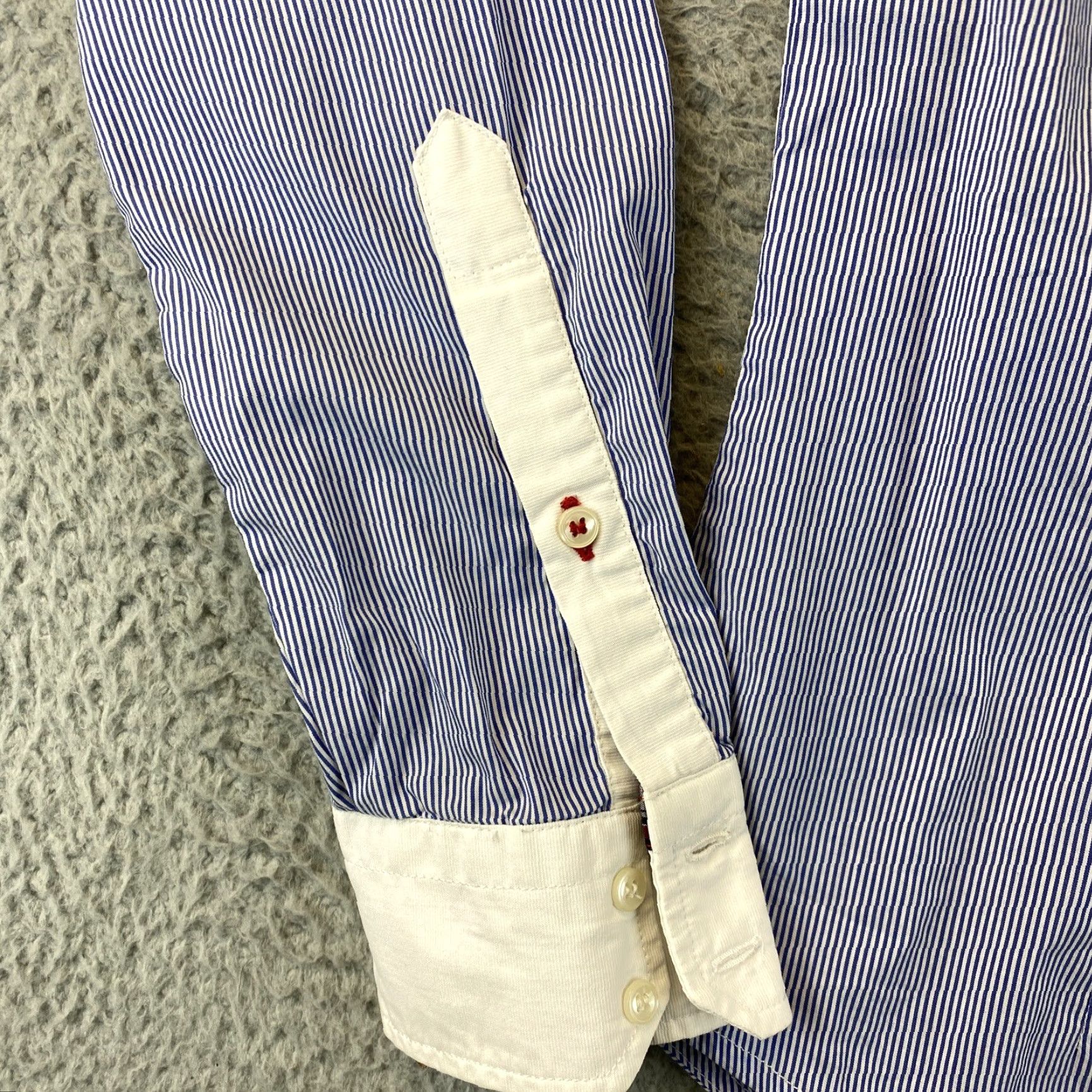 Zara ZARA Blouse Shirt Women Long Sleeve Button Front Collared Striped Sheer White XS Regular Size XS Women's Blouse Size XS / US 0-2 / IT 36-38 - 4 Thumbnail