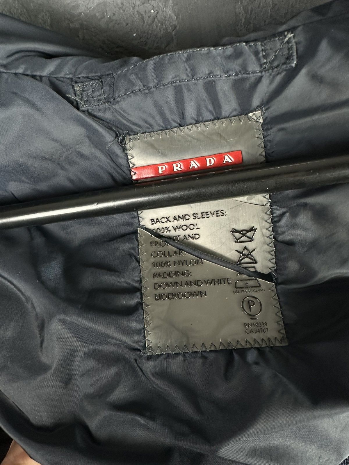 Prada Prada Red Tab Designer Down Puffer Jacket Wool Nylon Men’s Size US M / EU 48-50 / 2 - 16 Thumbnail