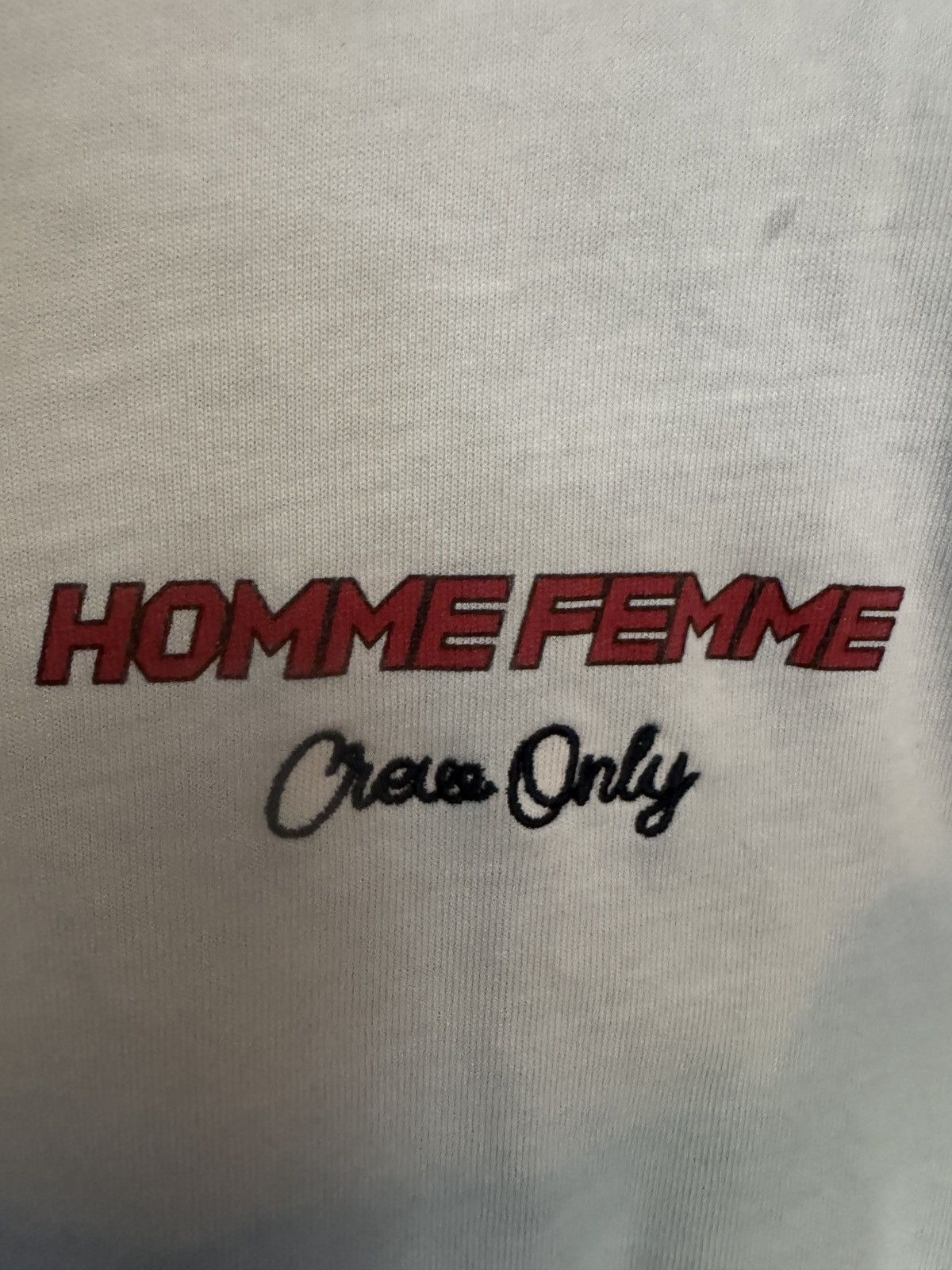 Homme + Femme La Homme Femme Off White Crew Only Tee Size US L / EU 52-54 / 3 - 2 Thumbnail