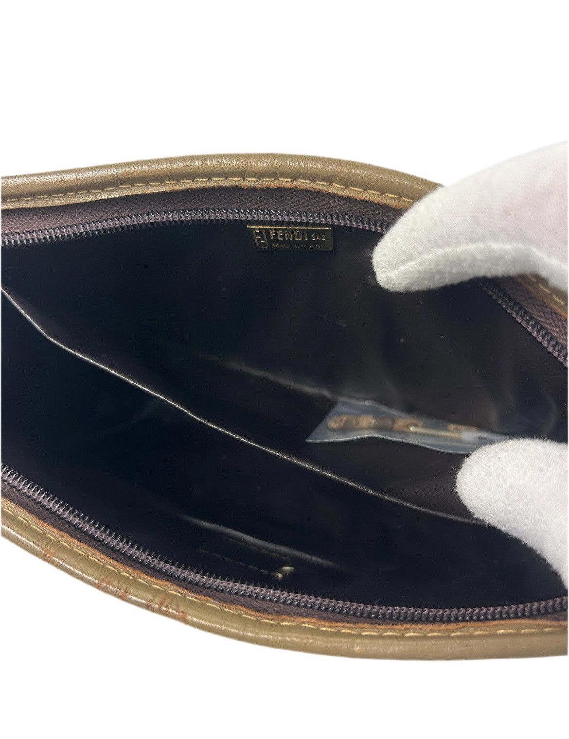 Fendi Fendi Zucca Monogram Clutch Bag Size ONE SIZE - 4 Thumbnail