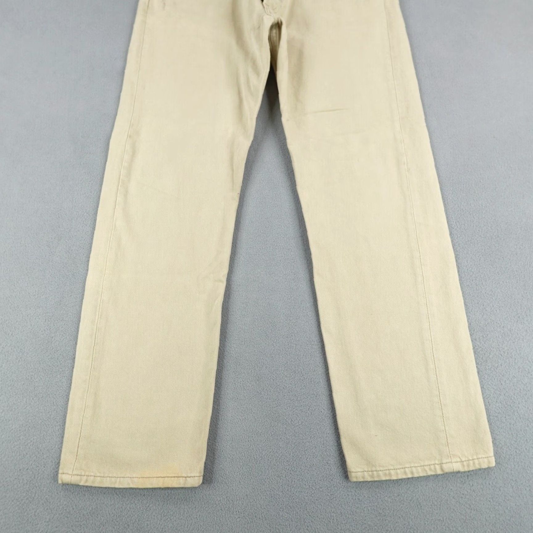 Levi's VINTAGE Levi's 501 Jeans Men 36x32 Light Denim Beige Straight Leg 90s Casual Size US 34 / EU 50 - 3 Thumbnail