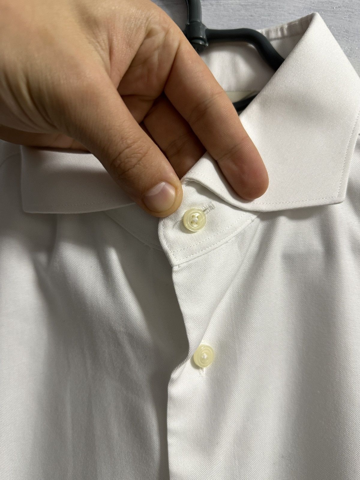 Suitsupply Rare Luxury Shirt Suitsupply Cotton White Color Size US L / EU 52-54 / 3 - 2 Thumbnail