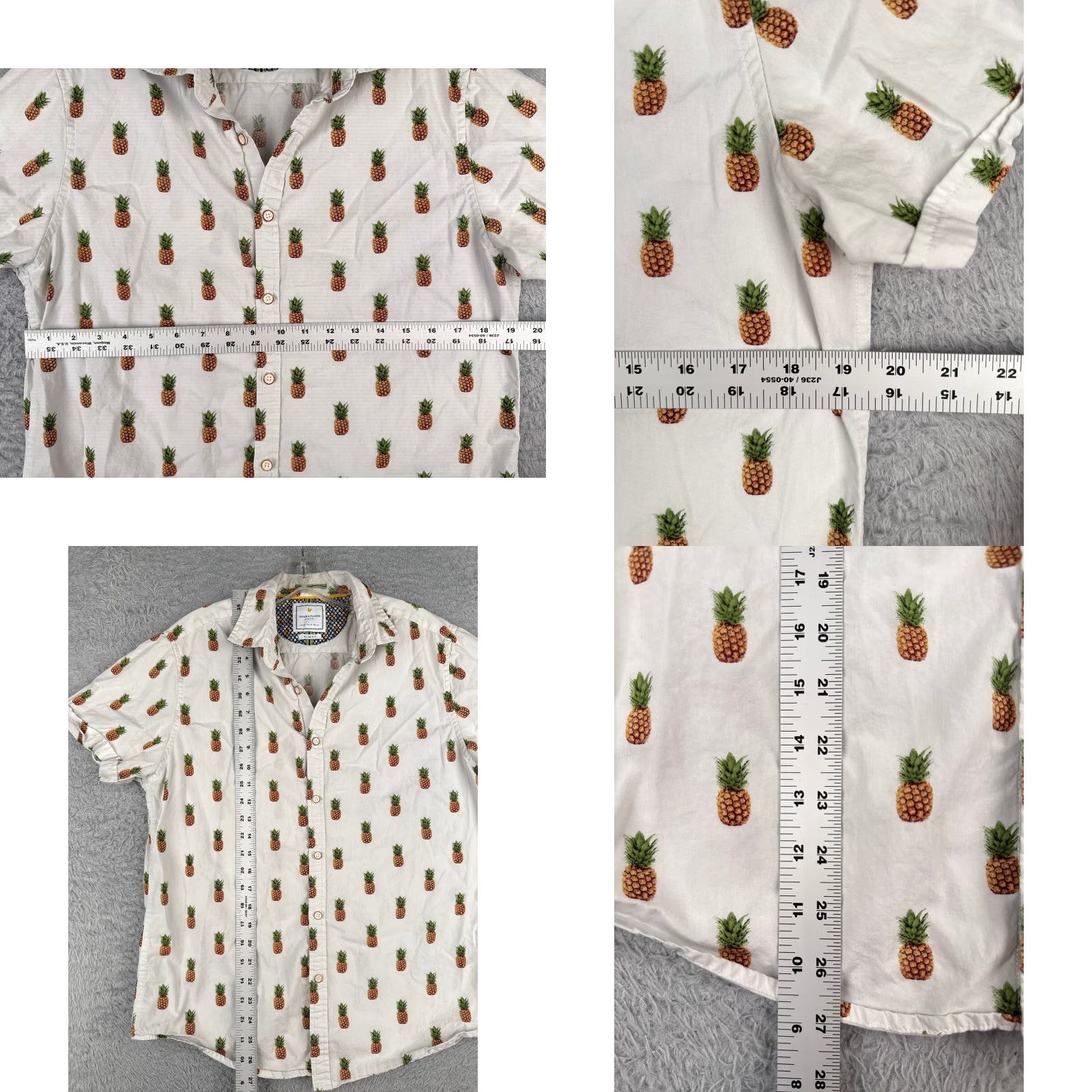 Vintage Denim & Flower Ricky Singh Shirt Men Medium White Floral Hawaiian Slim Denim & Flower Ricky Singh Shirt Mens Medium White Floral Hawaiian Slim Size US M / EU 48-50 / 2 - 8 Thumbnail