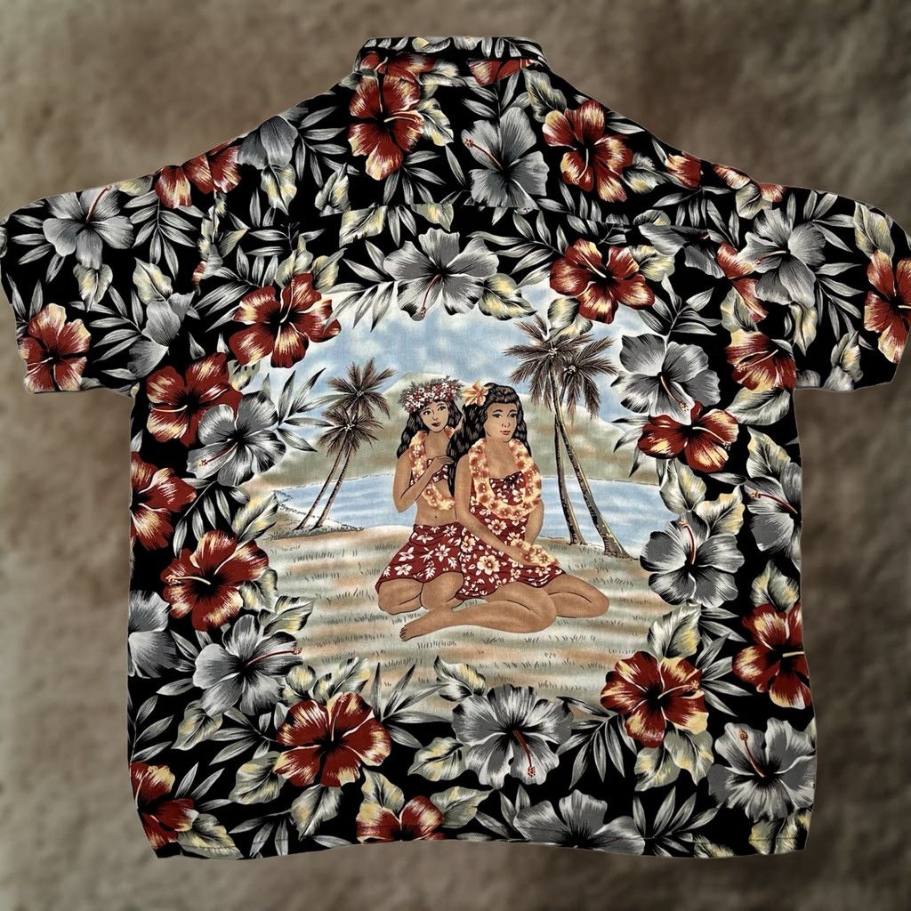 Vintage VINTAGE Kennington LTD California Hawaiian Shirt Mens XL Island Hula Girl Aloha Graphic Size US XL / EU 56 / 4 - 1 Thumbnail