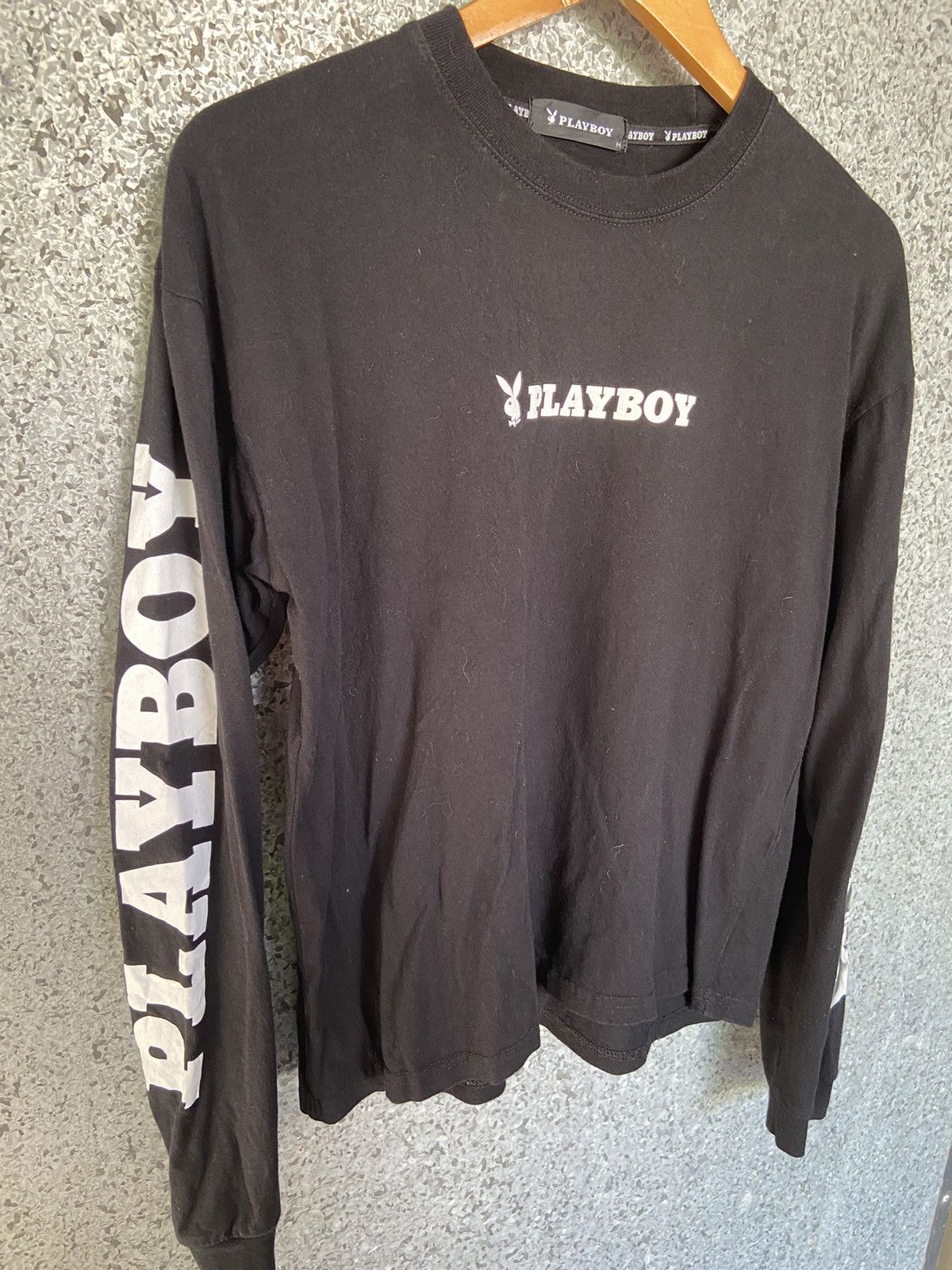 Playboy 🔥 Playboy long sleeve t shirt oversized crop top Size US S / EU 44-46 / 1 - 3 Thumbnail