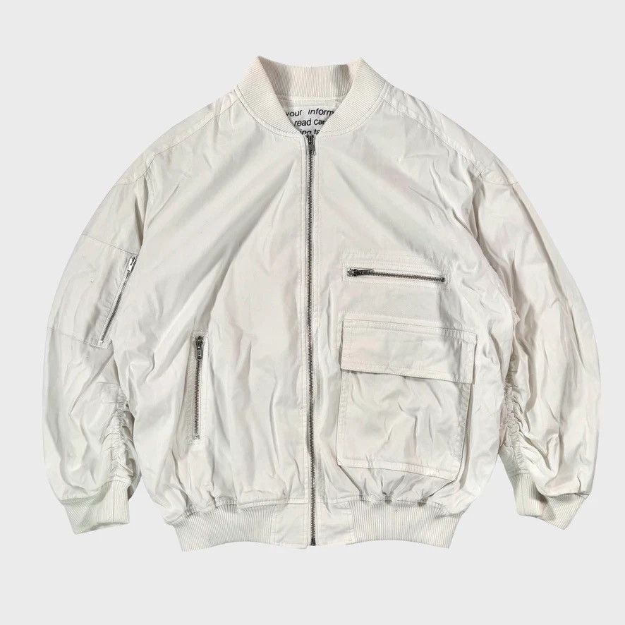 Issey Miyake Issey Miyake Tsumori Chisato vintage Carelabels White Bomber Size US L / EU 52-54 / 3 - 2 Thumbnail