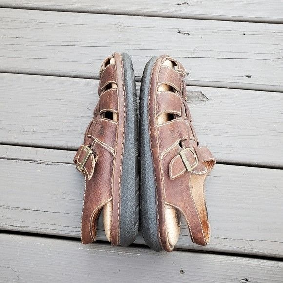 Vintage Vintage 90s y2k Born Greek Fisherman Chunky Platform Sandals Size US 12 / EU 45 - 2 Thumbnail