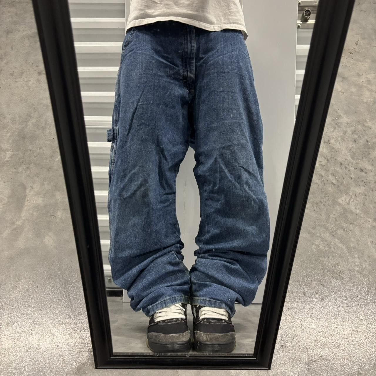 Japanese Brand × Vintage Crazy Vintage Y2K/2000s Grunge Skater Carpenter Denim Jeans! Size US 36 / EU 52 - 1 Thumbnail