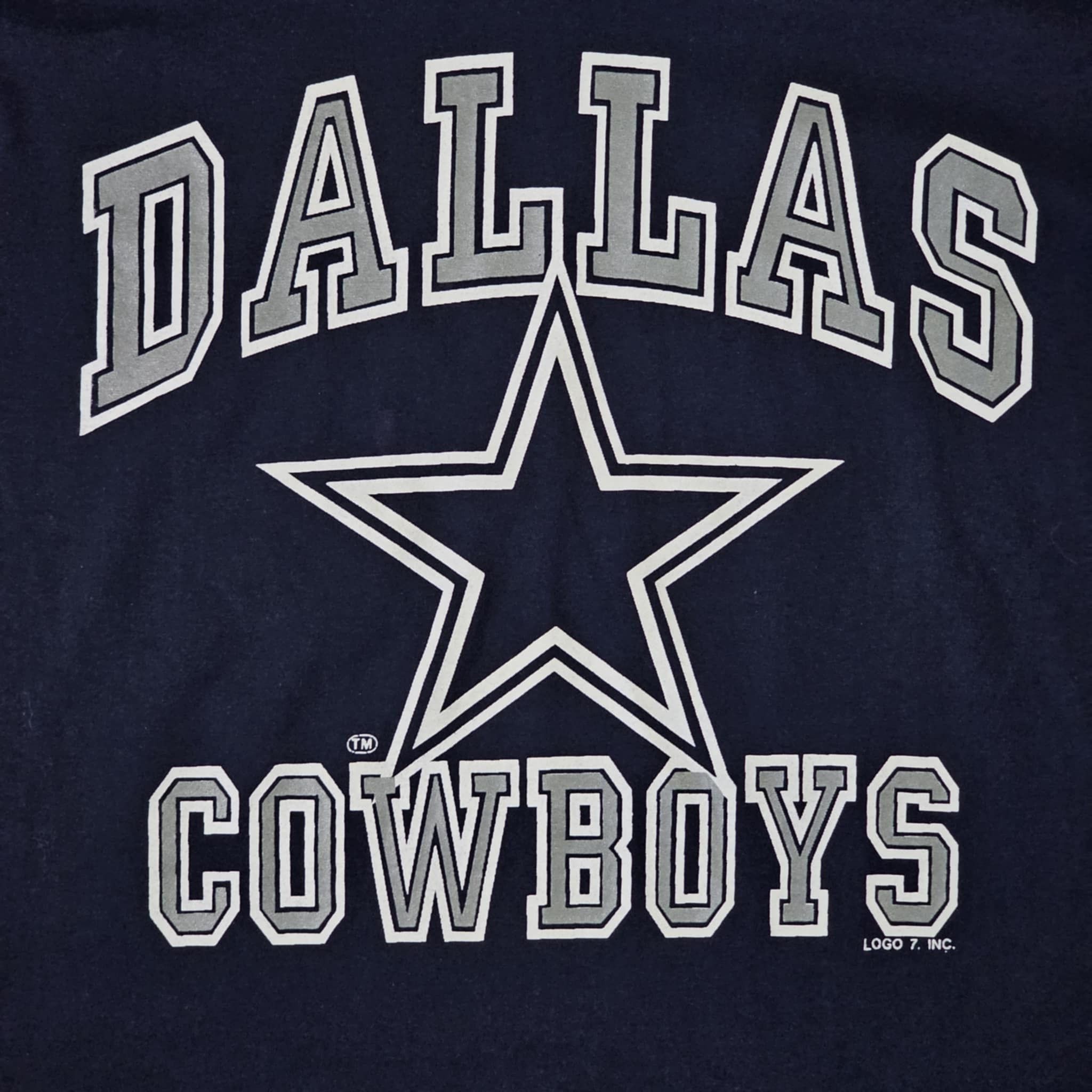 Logo 7 × NFL × Vintage Dallas Cowboys Vintage 90s Logo 7 Striped T-Shirt Size US L / EU 52-54 / 3 - 3 Thumbnail