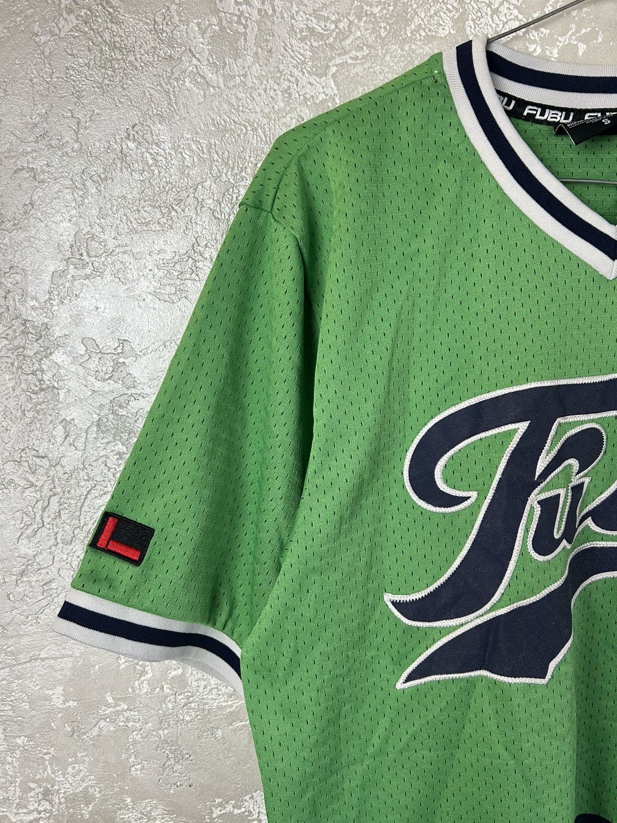 Fubu Vintage 90s Fubu 05 Rap Jersey Y2K T- 3 Shirt Green Size US S / EU 44-46 / 1 - 5 Thumbnail