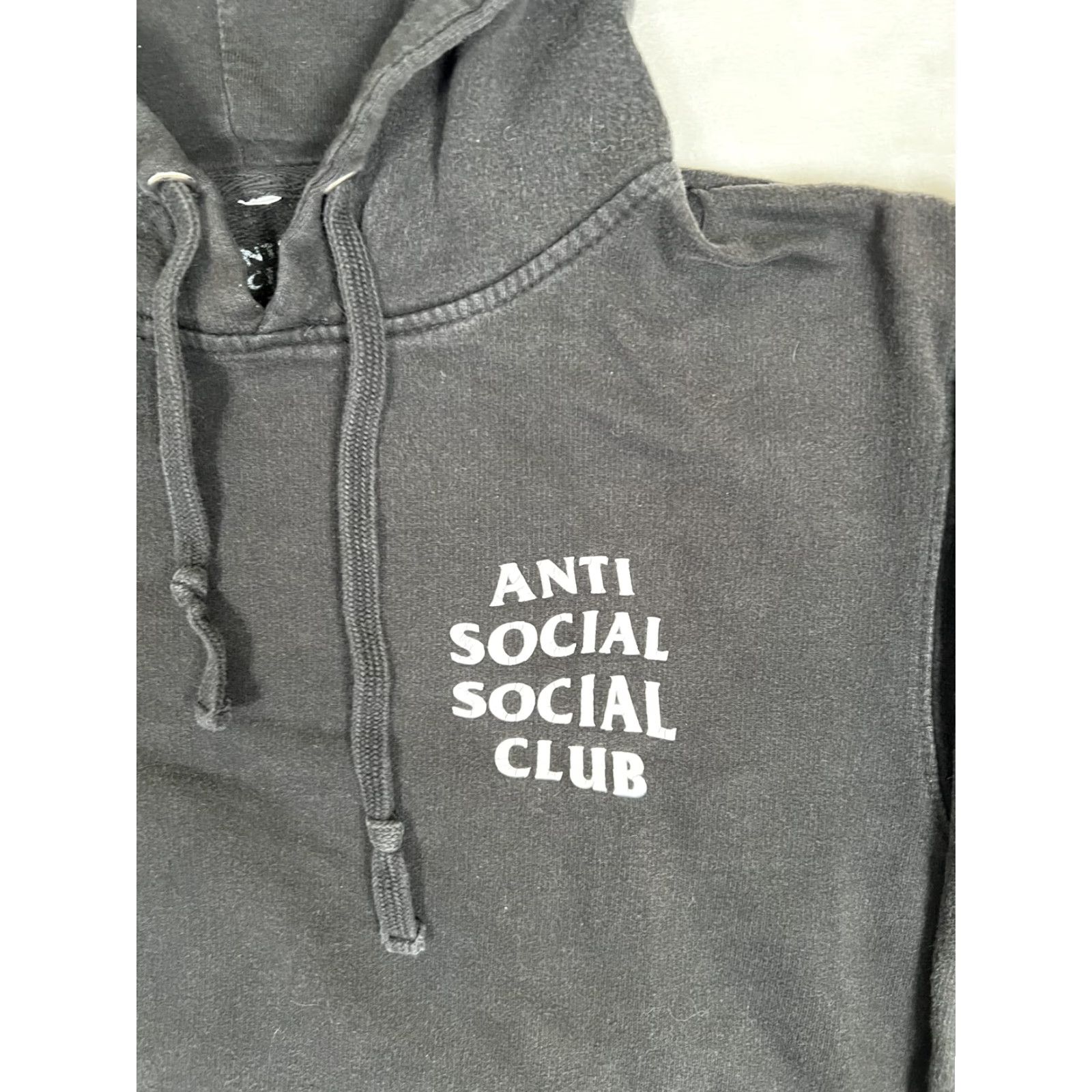 Anti Social Social Club Anti Social Social Club Hoodie Mens Small Black Logo Pullover Fleece Streetwear Size US S / EU 44-46 / 1 - 2 Thumbnail