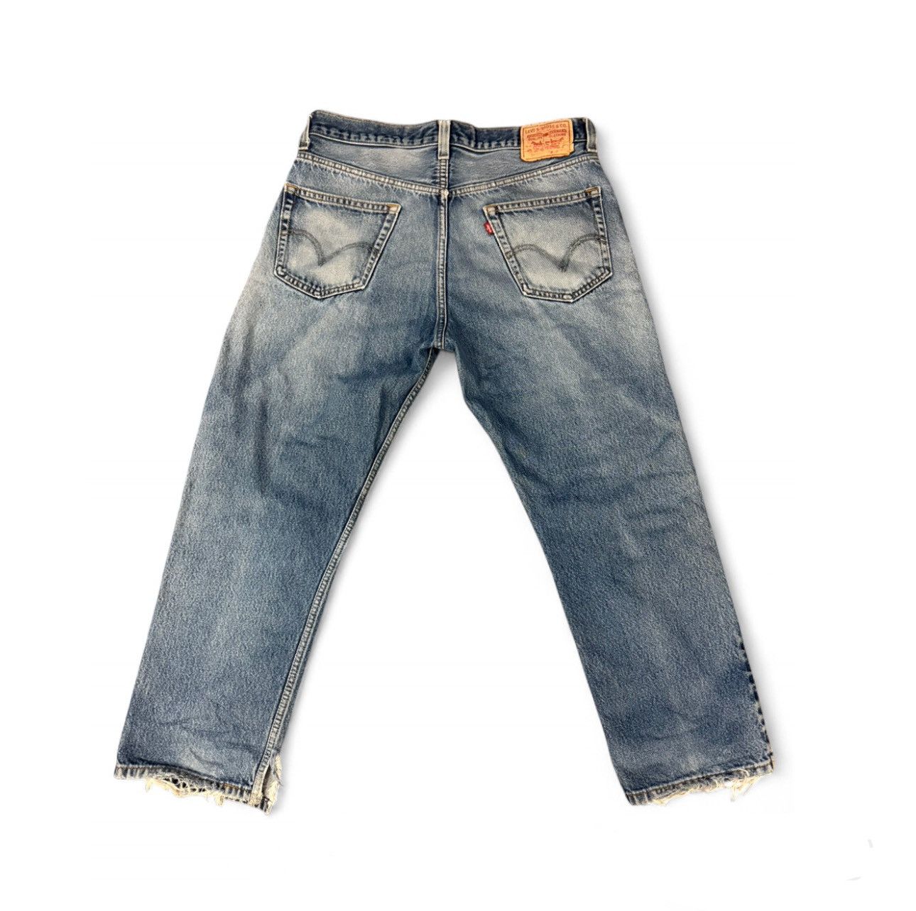 Levi's Vintage Clothing Vintage levis 501 dennim with distress Size US 36 / EU 52 - 2 Thumbnail