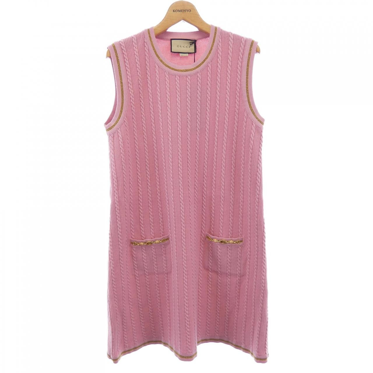 Gucci Gucci Gucci Dress Textile Dresses 658350XKBVO DUTY FREE for USA Size ONE SIZE - 1 Thumbnail