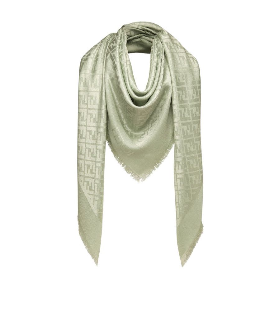 Fendi o1s1wg111224 Size: OS / Shawl in Green Size ONE SIZE - 2 Thumbnail