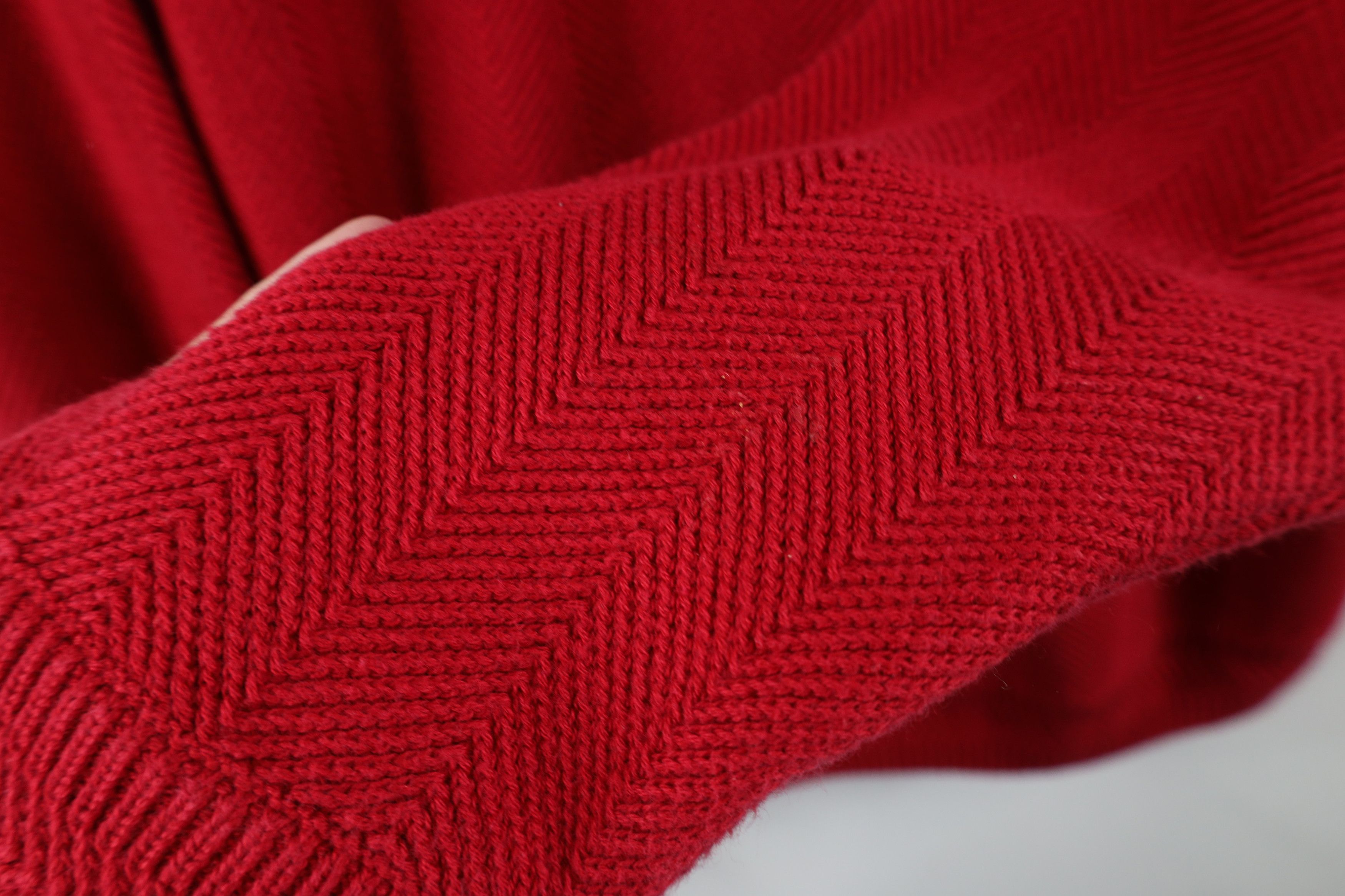 Ralph Lauren × Vintage Vintage 90s Chaps Ralph Lauren Herringbone Knit Sweater Size US M / EU 48-50 / 2 - 9 Thumbnail
