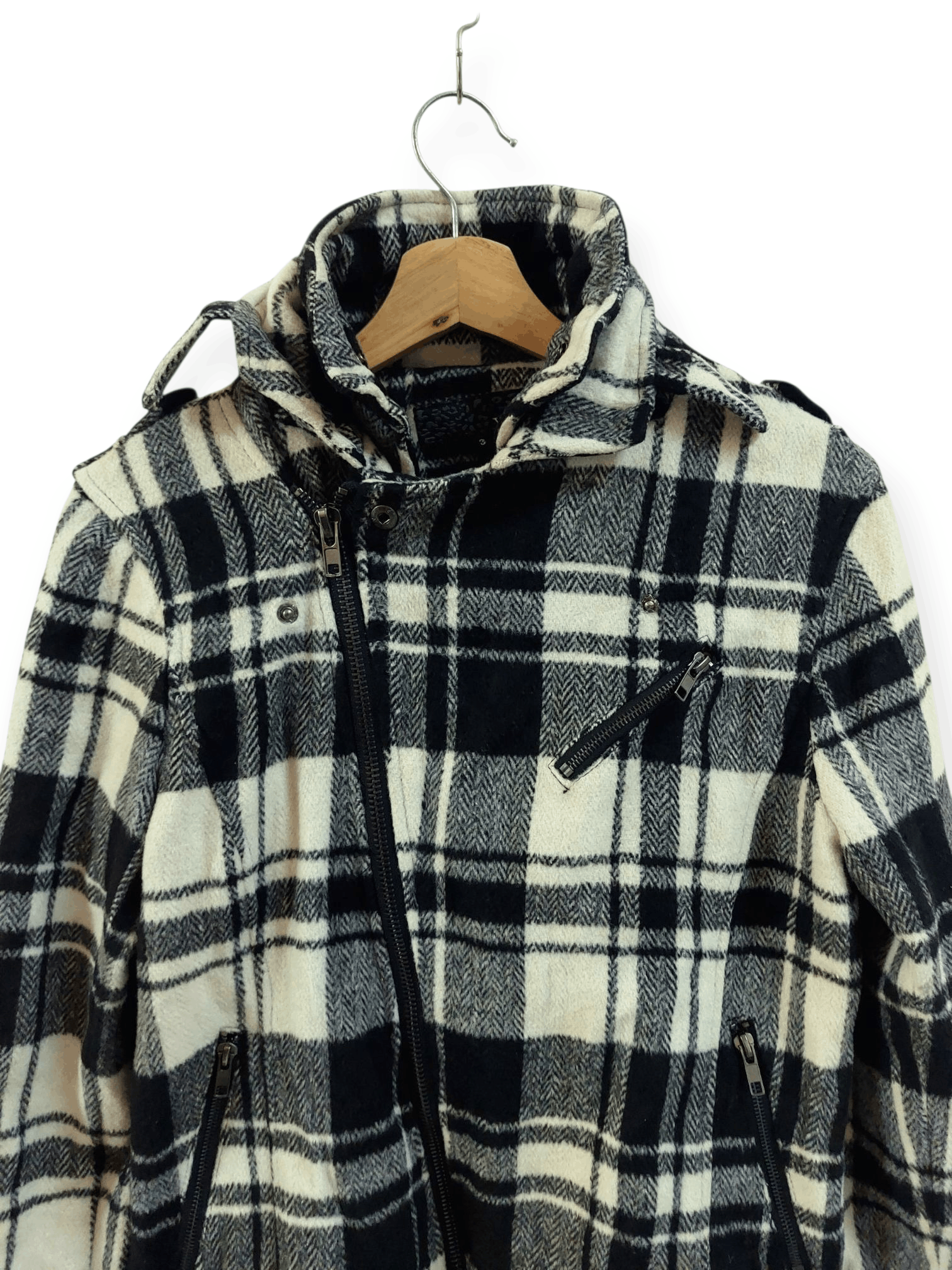 Designer Xfrm Multi Zipped Nova Check Jacket Size US M / EU 48-50 / 2 - 6 Thumbnail