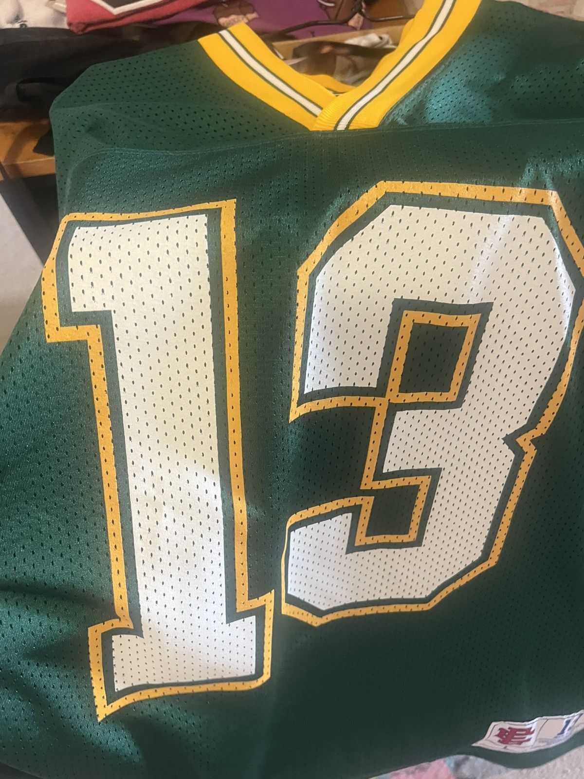 Eric Emanuel Eric Emanuel EE Miami football jersey green & yellow large Size US L / EU 52-54 / 3 - 5 Thumbnail