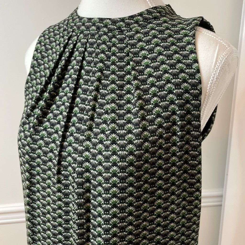 H&M H&M Back Neck Tie Sleeveless GeoAbstract Sheath Dress 6 Size M / US 6-8 / IT 42-44 - 3 Thumbnail